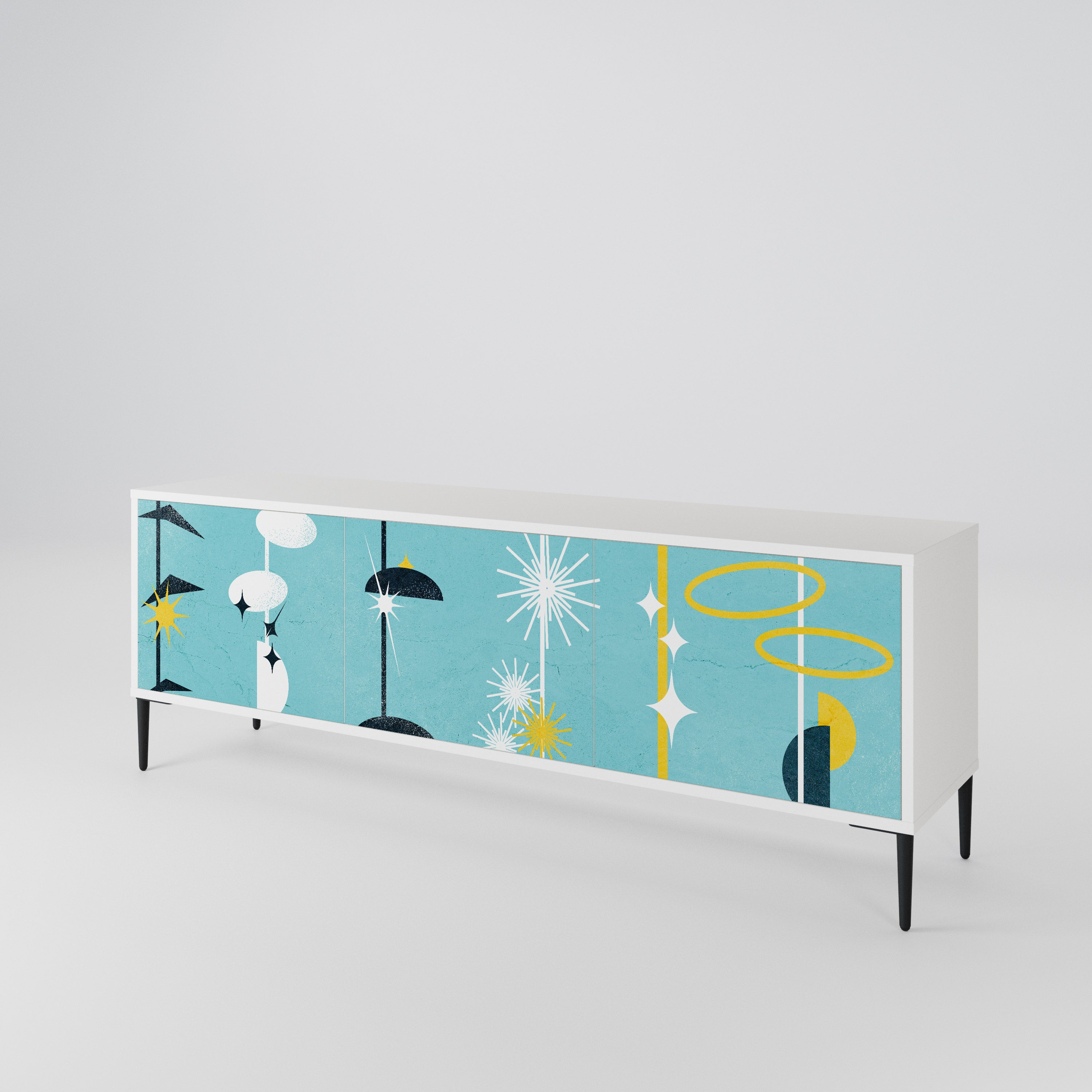 PATHS TO HAPPINESS Mueble de TV de 3 Puertas