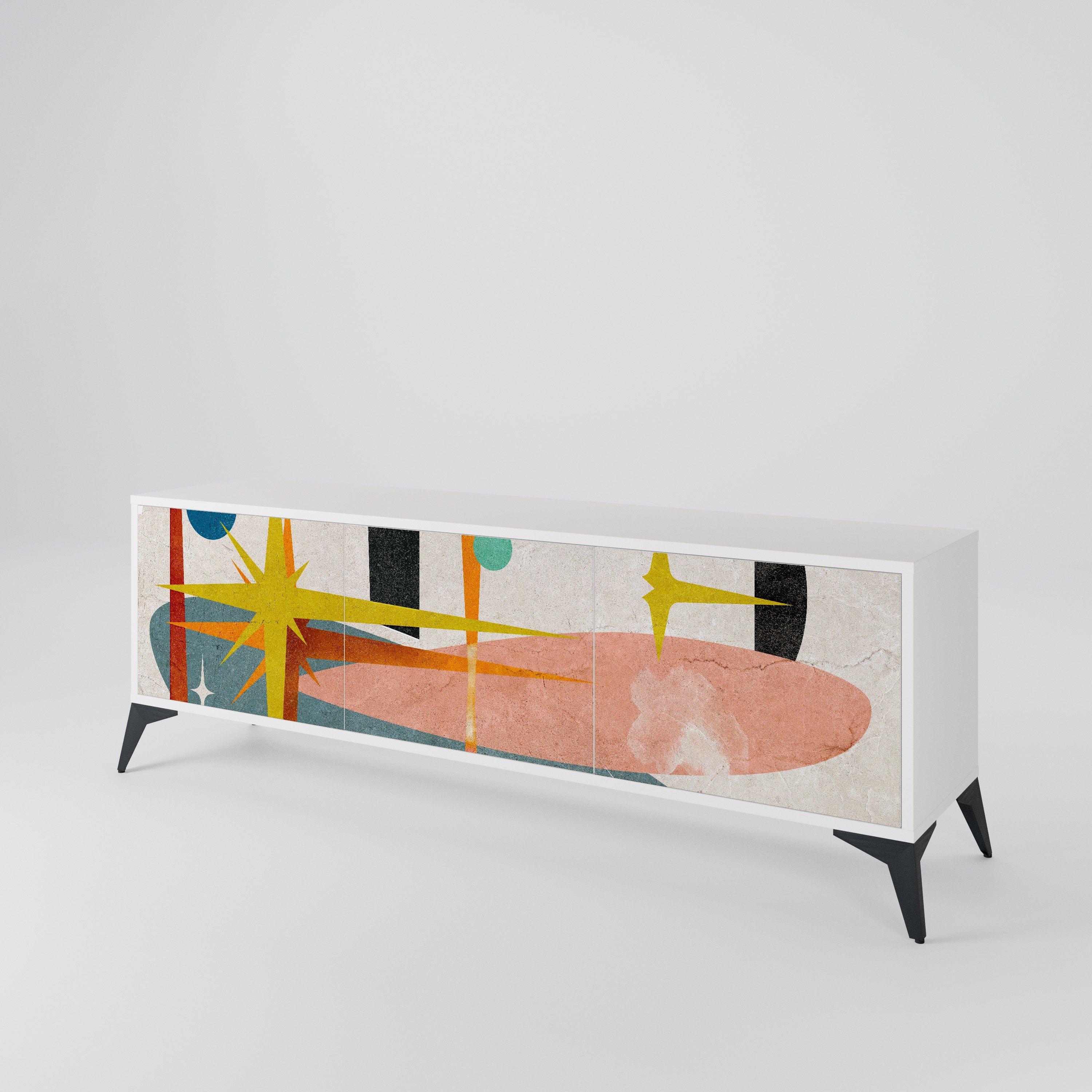 INTERSTELLAR VIBES Mueble de TV de 3 Puertas