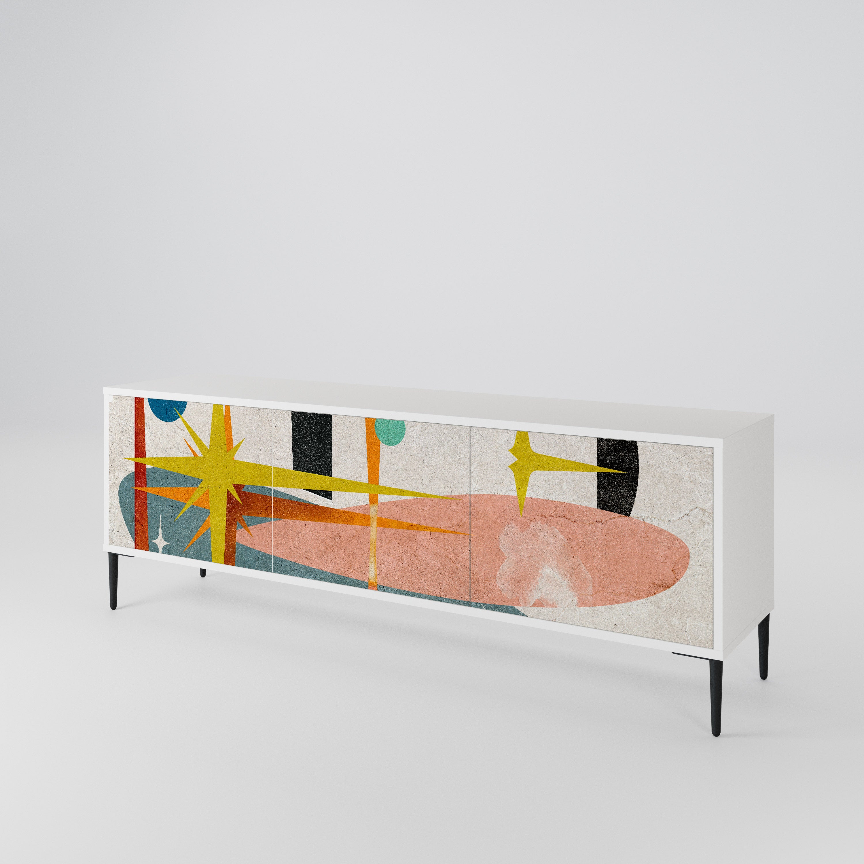 INTERSTELLAR VIBES Mueble de TV de 3 Puertas