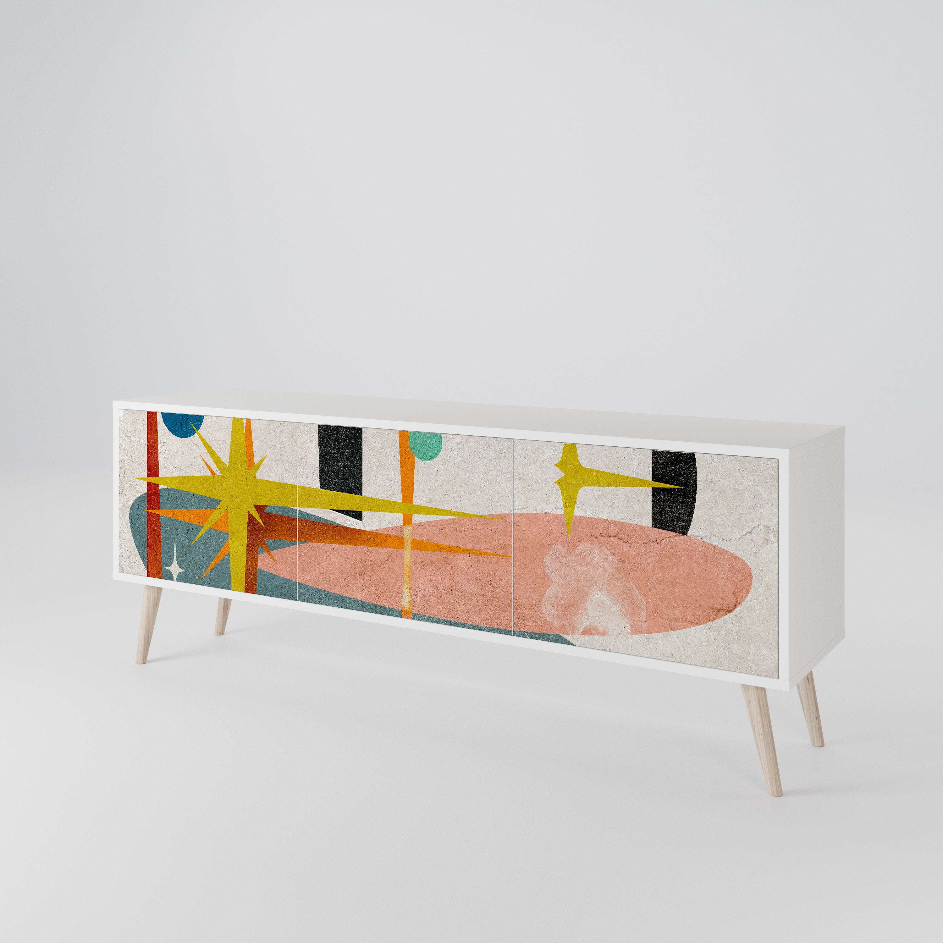 INTERSTELLAR VIBES Mueble de TV de 3 Puertas