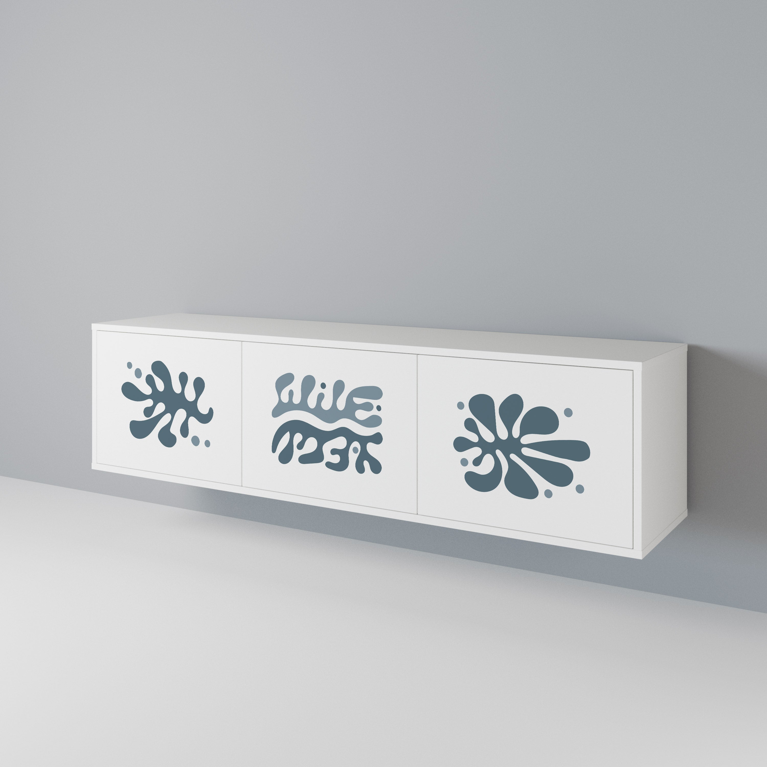 WONDERLAND VEGETATION Mueble de TV de 3 Puertas