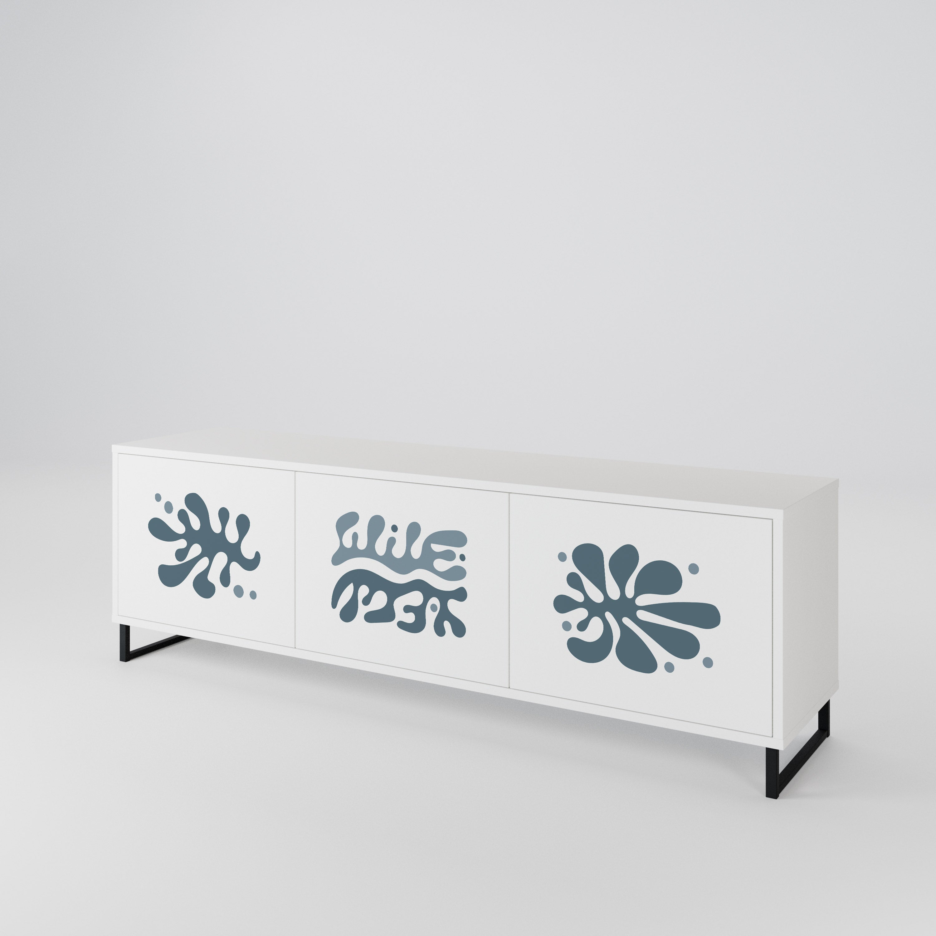 WONDERLAND VEGETATION Mueble de TV de 3 Puertas