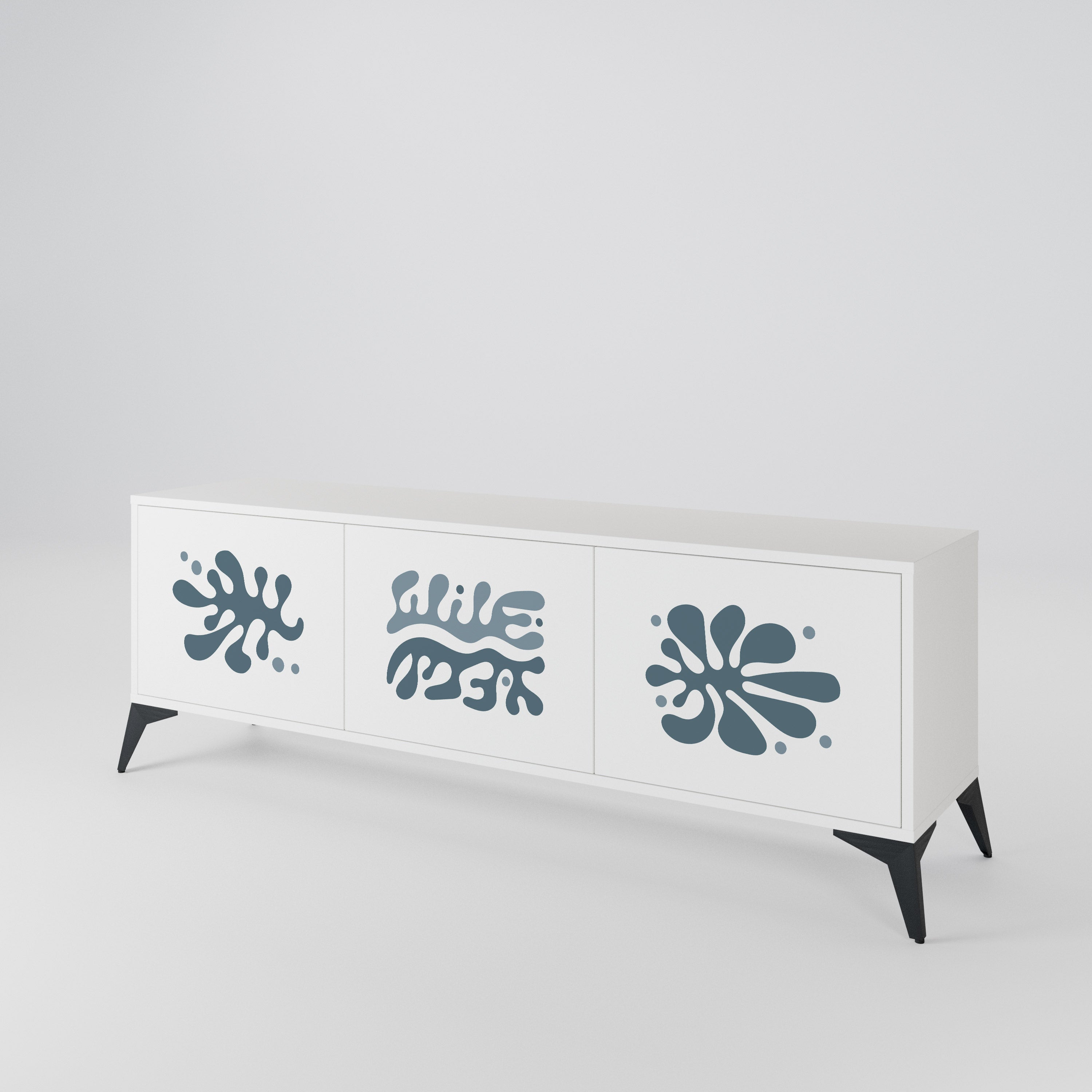 WONDERLAND VEGETATION Mueble de TV de 3 Puertas