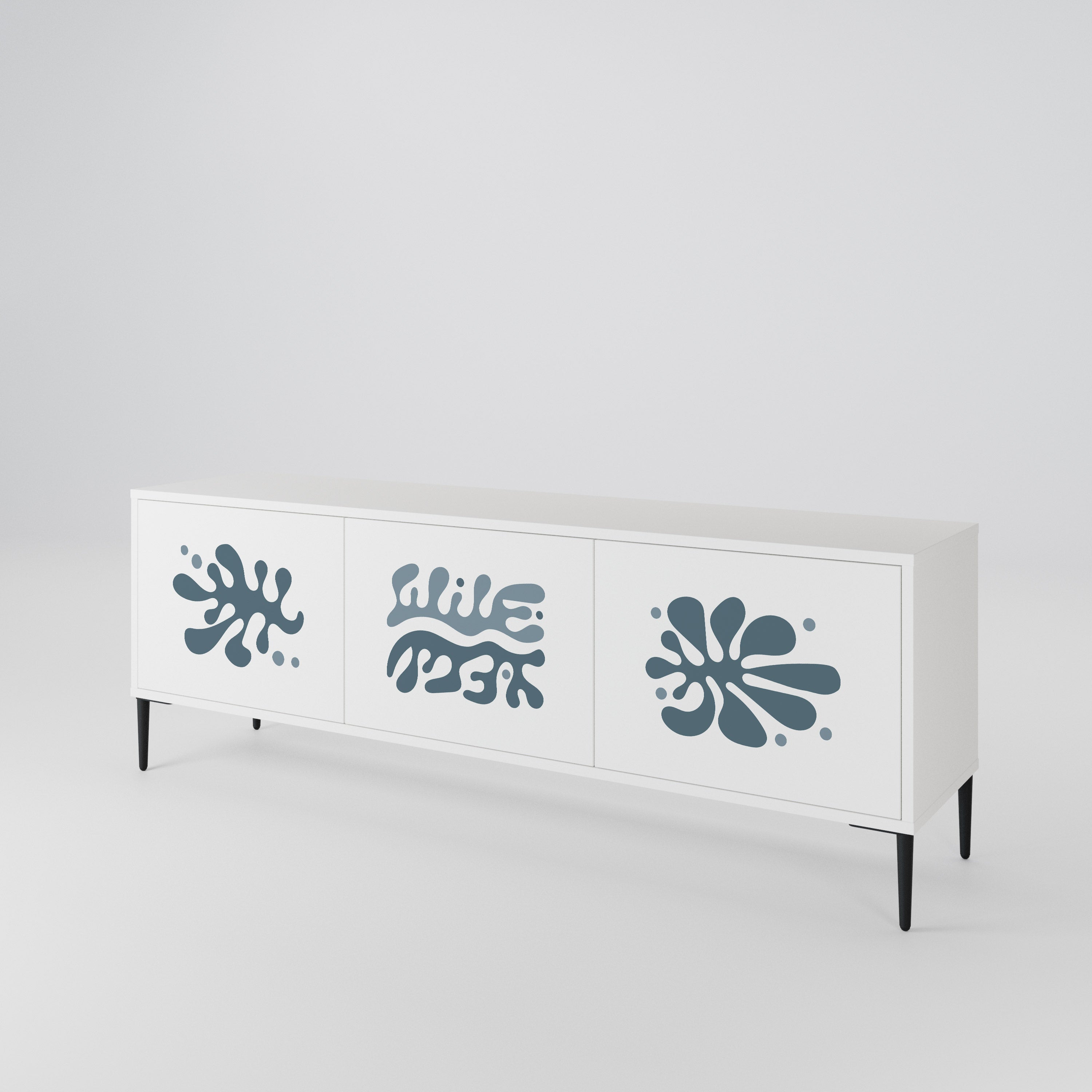 WONDERLAND VEGETATION Mueble de TV de 3 Puertas