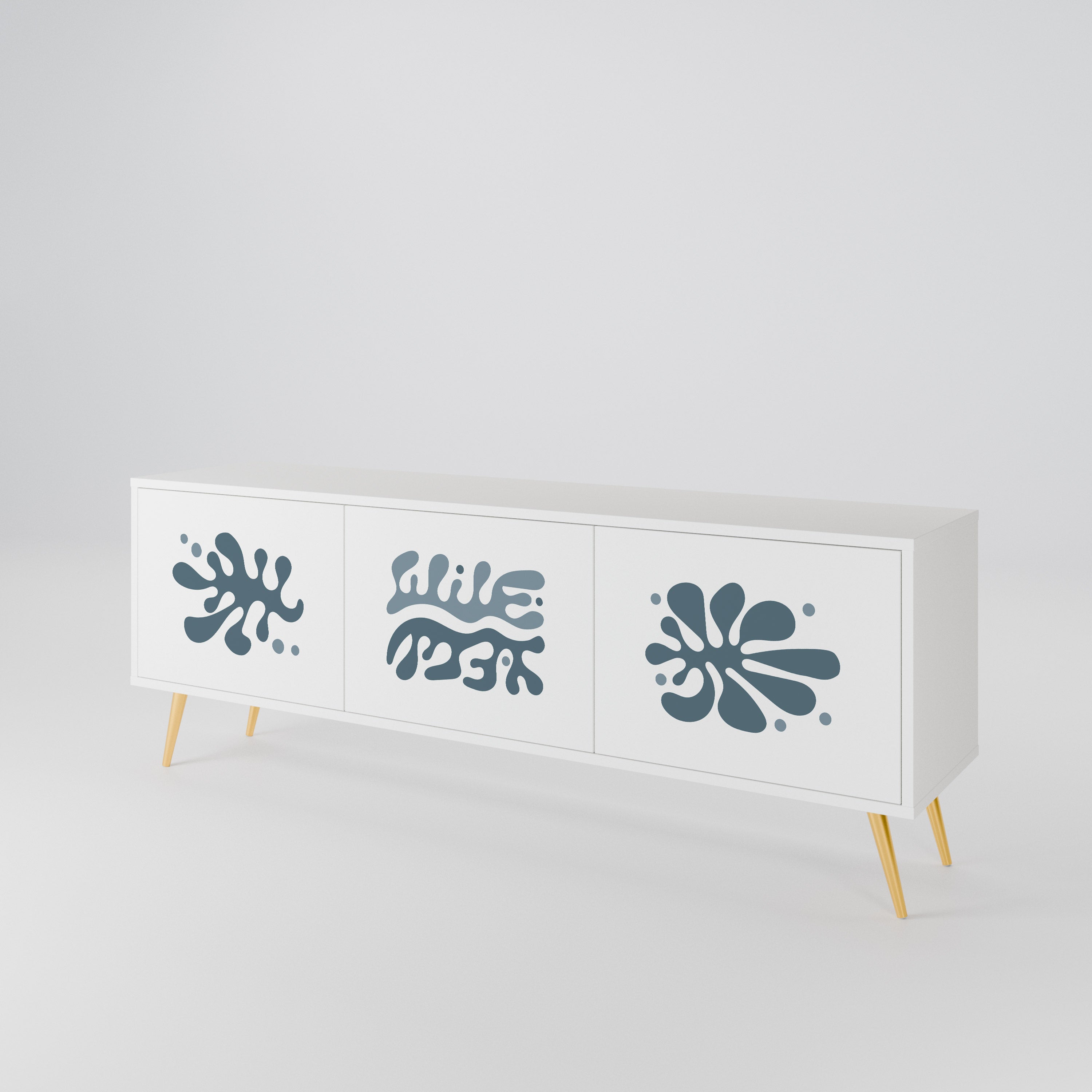 WONDERLAND VEGETATION Mueble de TV de 3 Puertas
