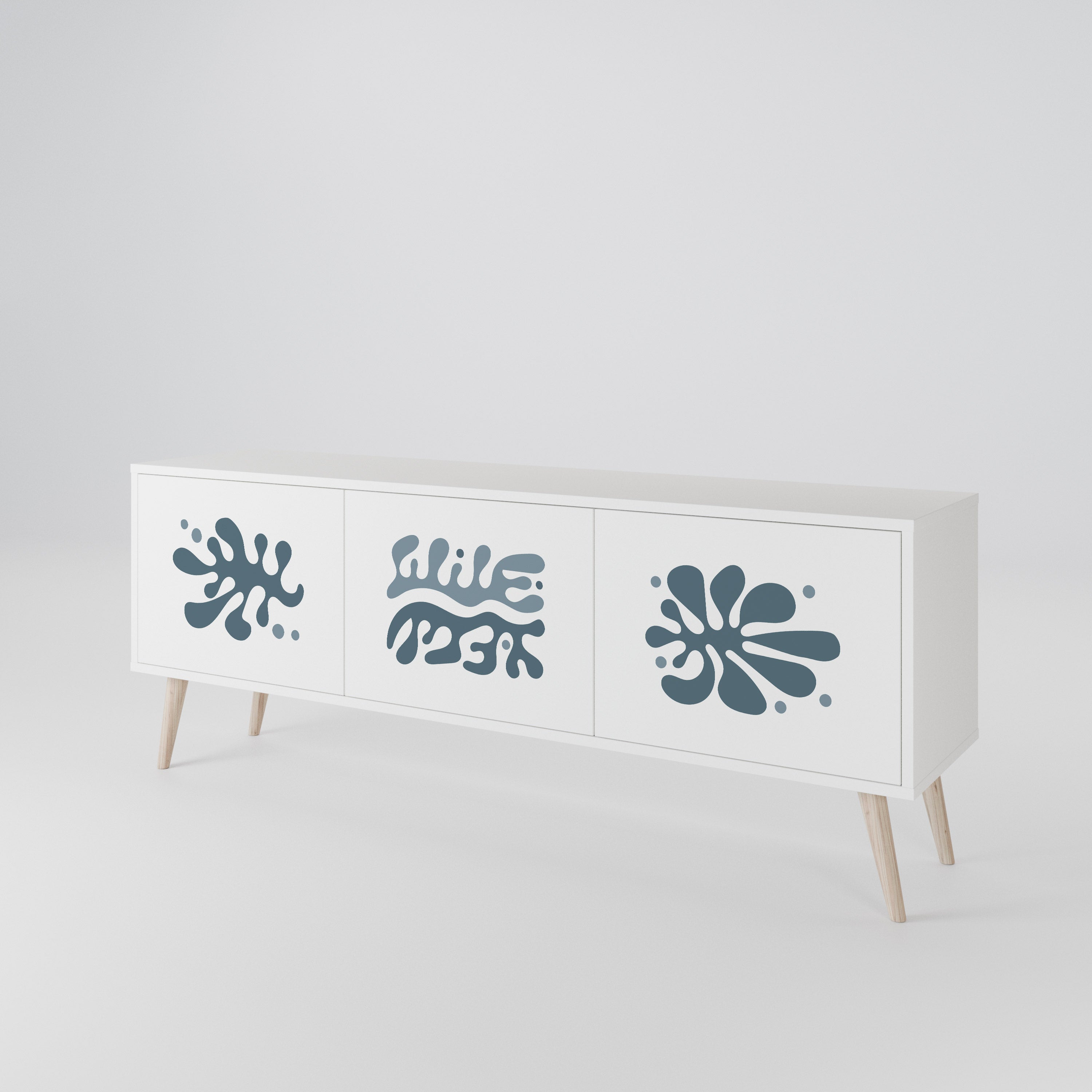 WONDERLAND VEGETATION Mueble de TV de 3 Puertas