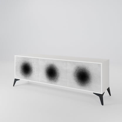 BLACK HOLE Třídveřový TV stolek