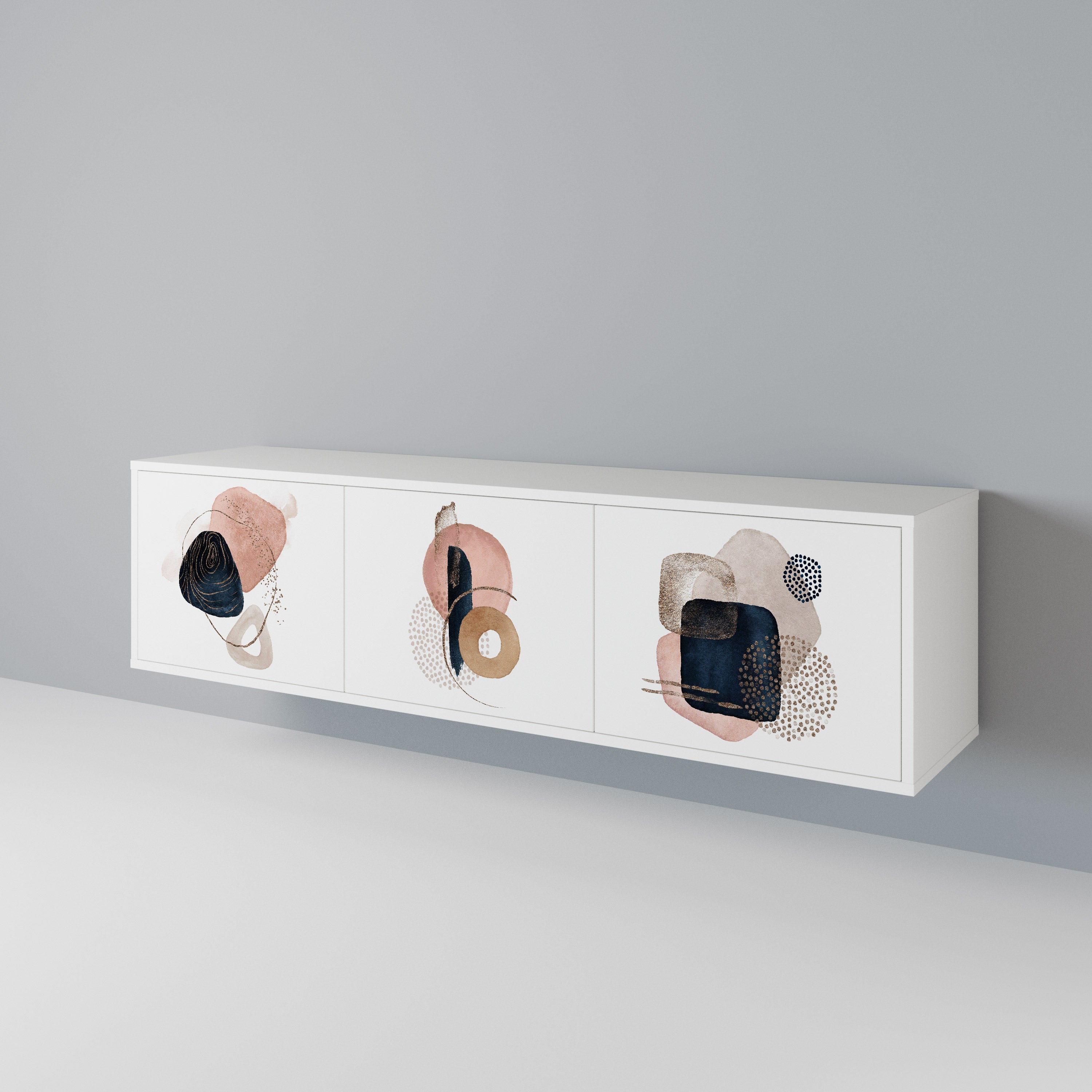 COLORFUL SHAPES Mueble de TV de 3 Puertas