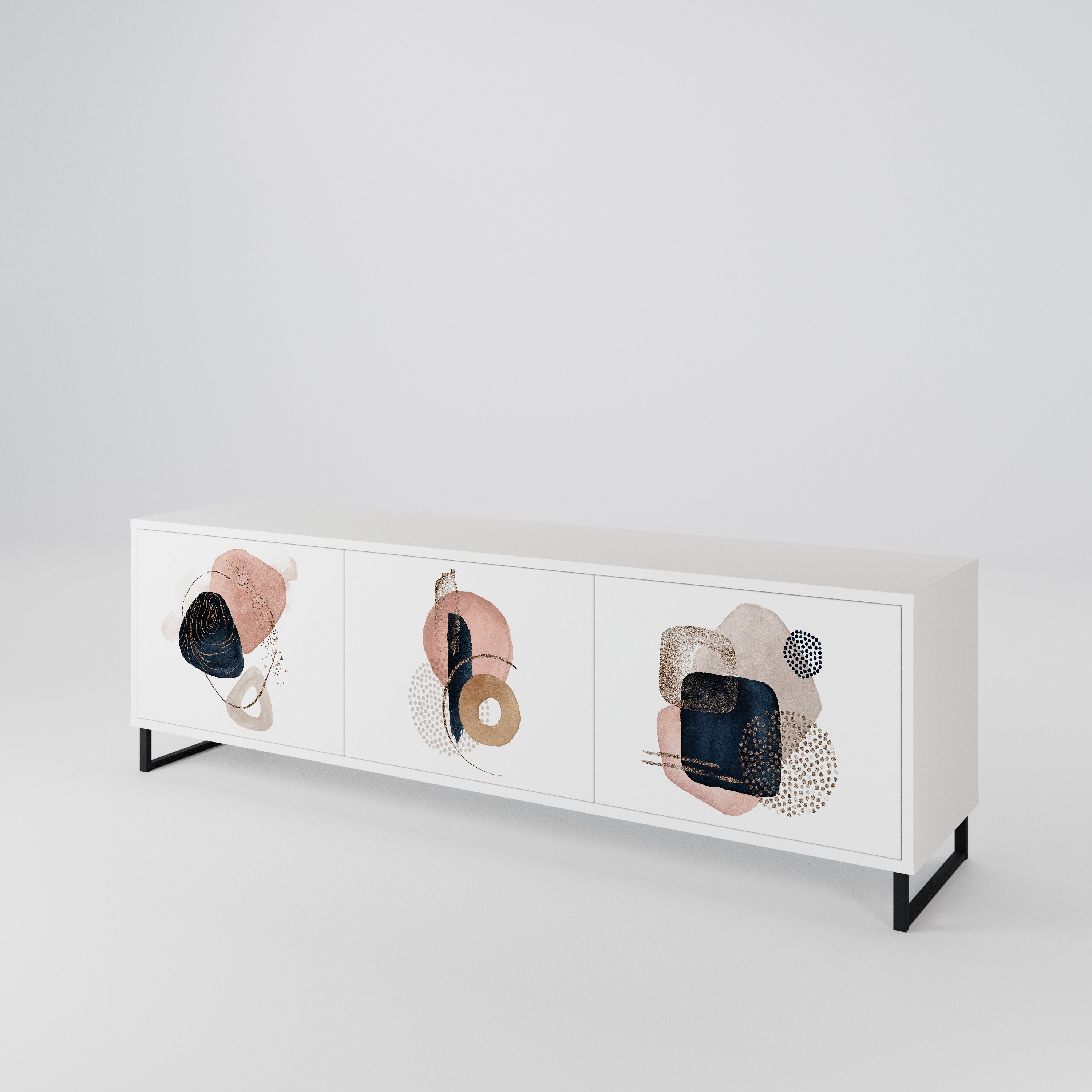 COLORFUL SHAPES Mueble de TV de 3 Puertas