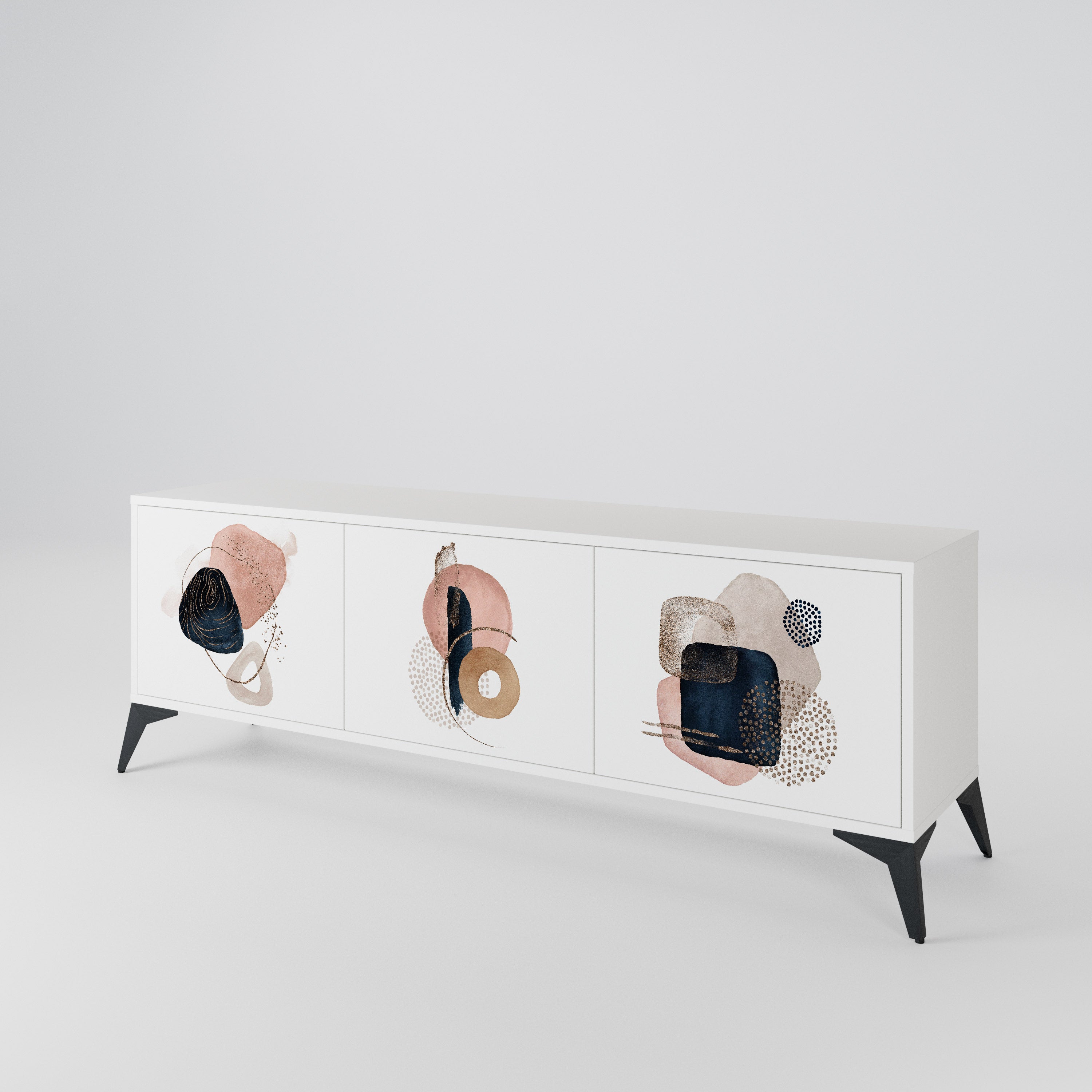 COLORFUL SHAPES Mueble de TV de 3 Puertas