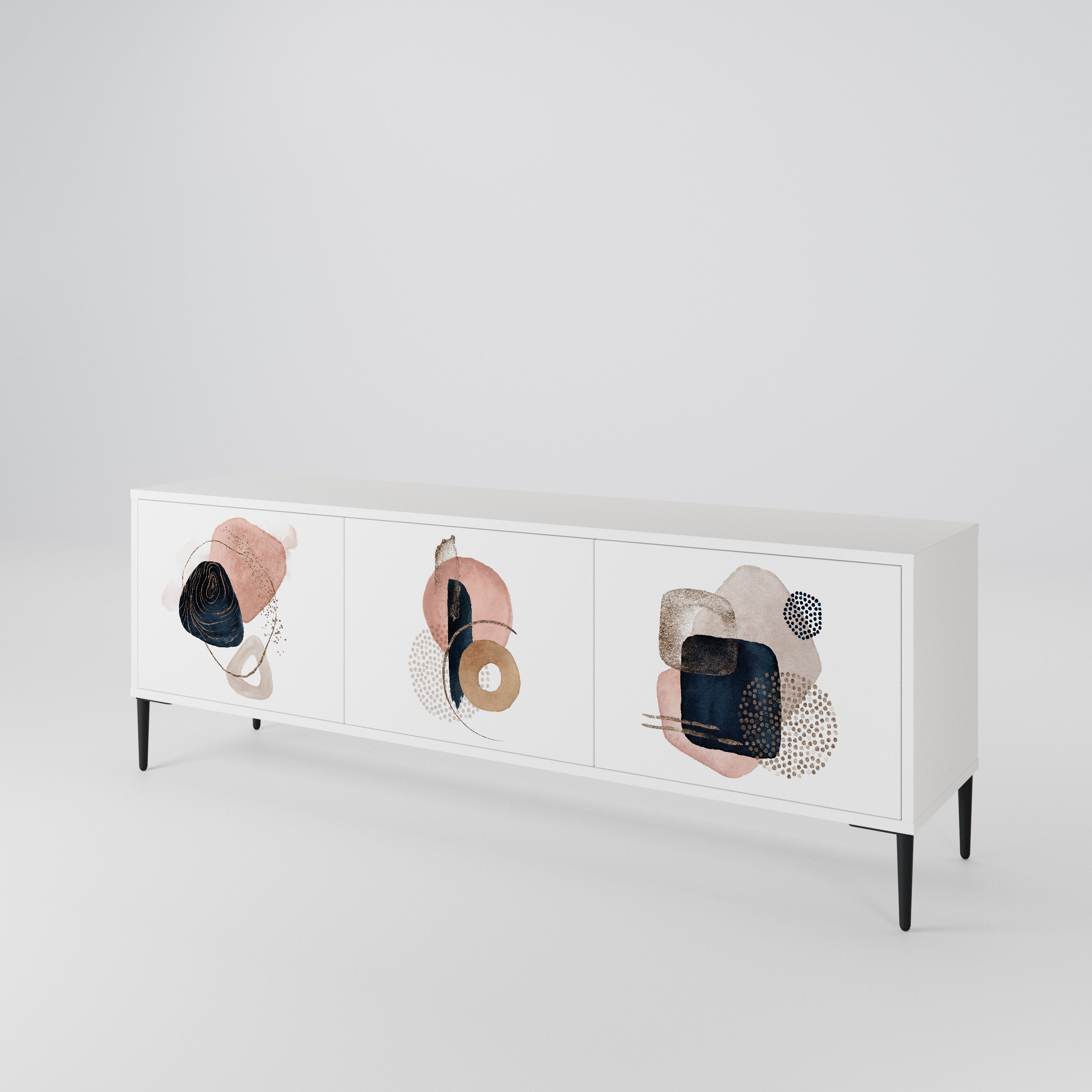 COLORFUL SHAPES Mueble de TV de 3 Puertas