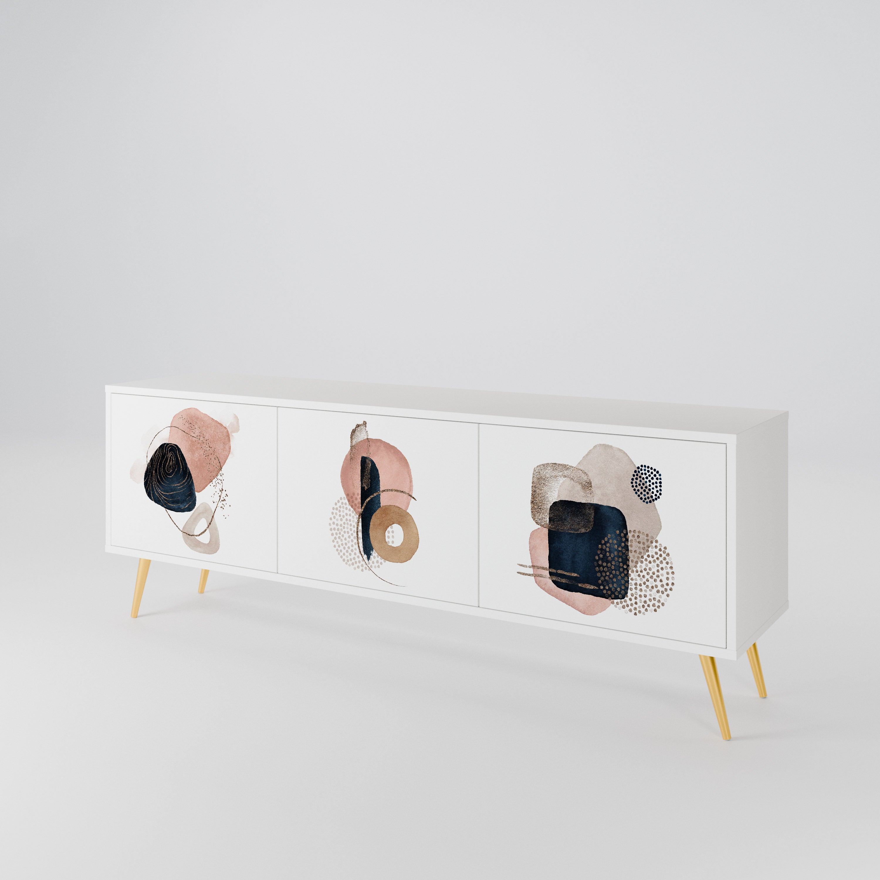 COLORFUL SHAPES Mueble de TV de 3 Puertas