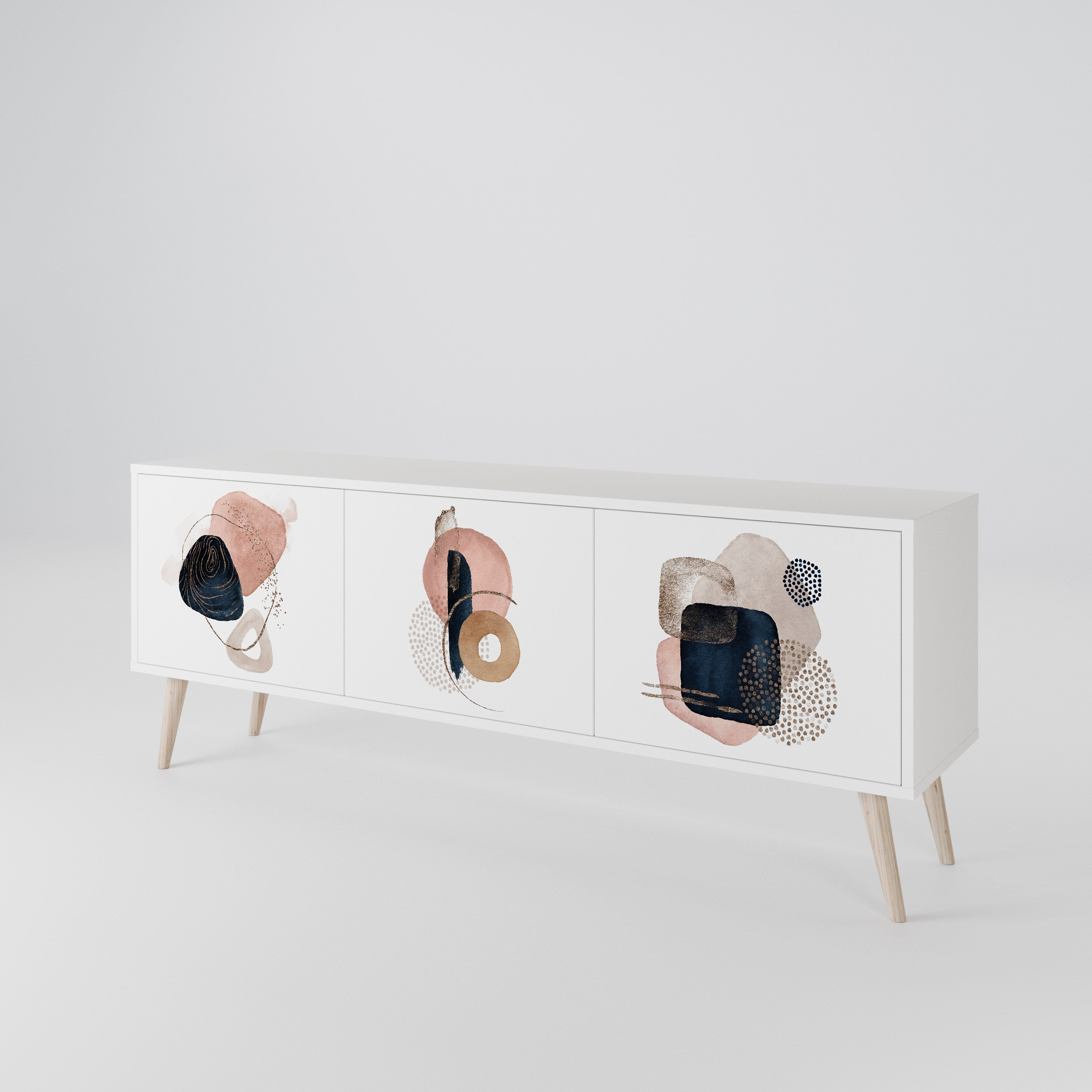 COLORFUL SHAPES Mueble de TV de 3 Puertas