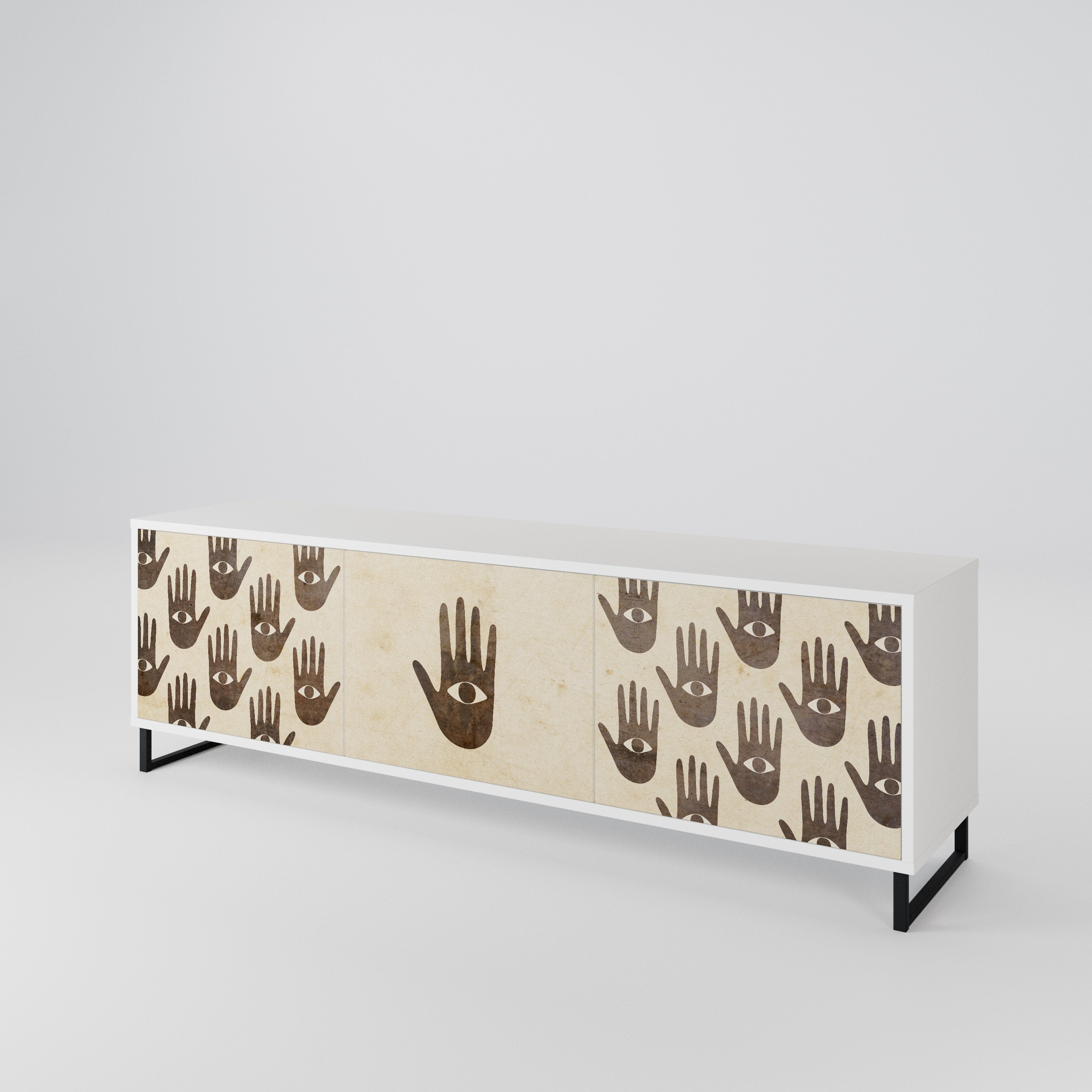 SEE MORE Mueble de TV de 3 Puertas