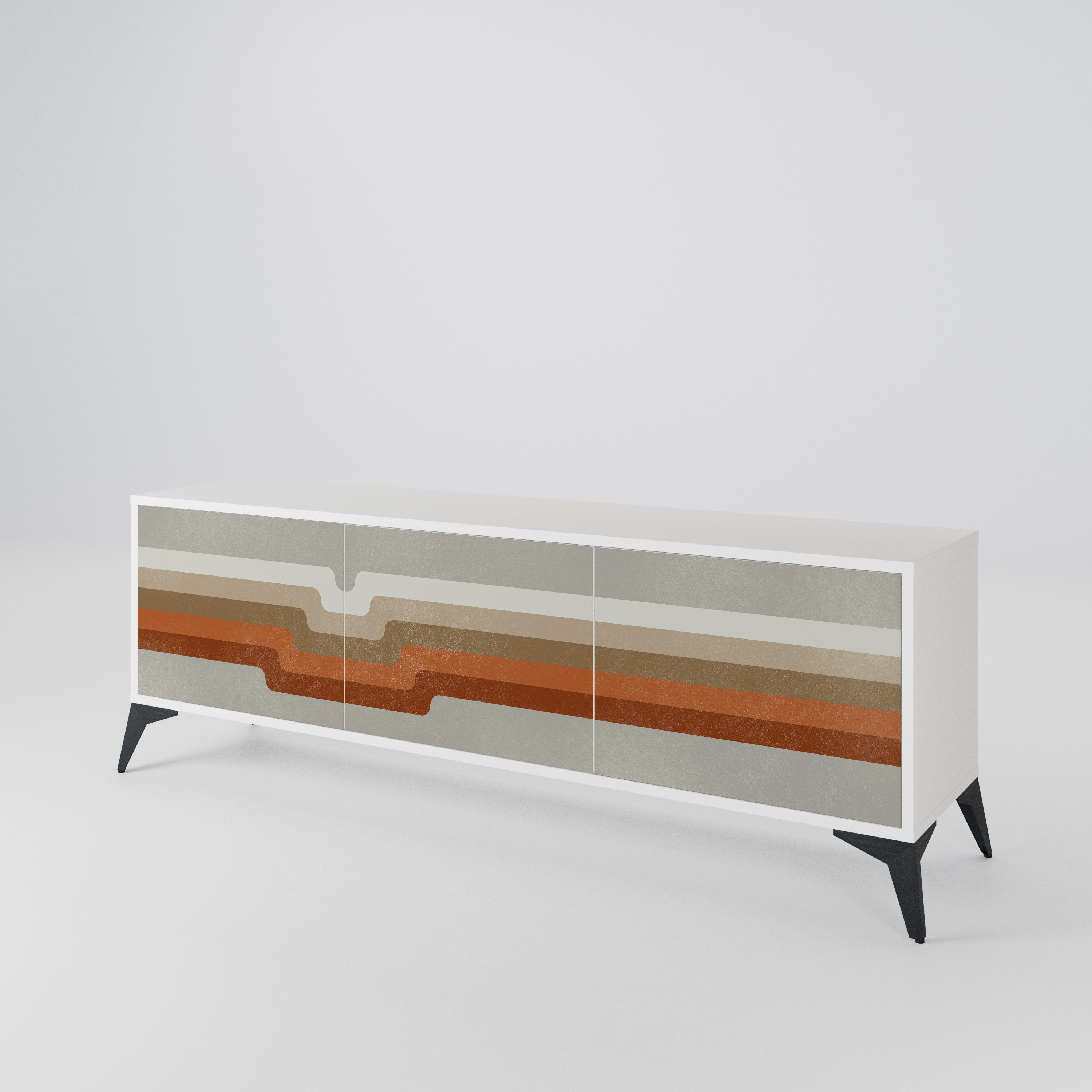 PECULIAR TRAIL 3-Door TV Cabinet
