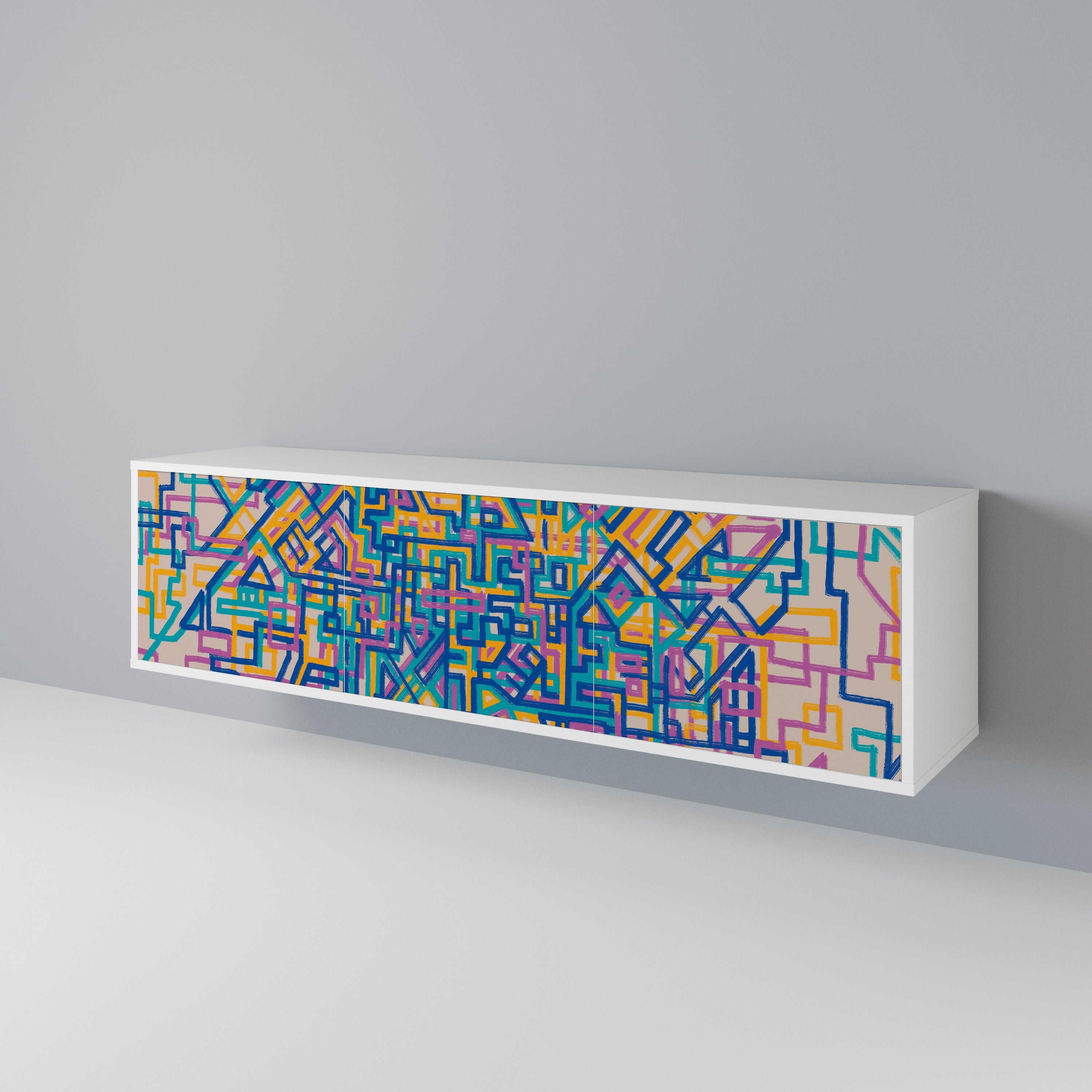MEMORIES MAP Mueble de TV de 3 Puertas