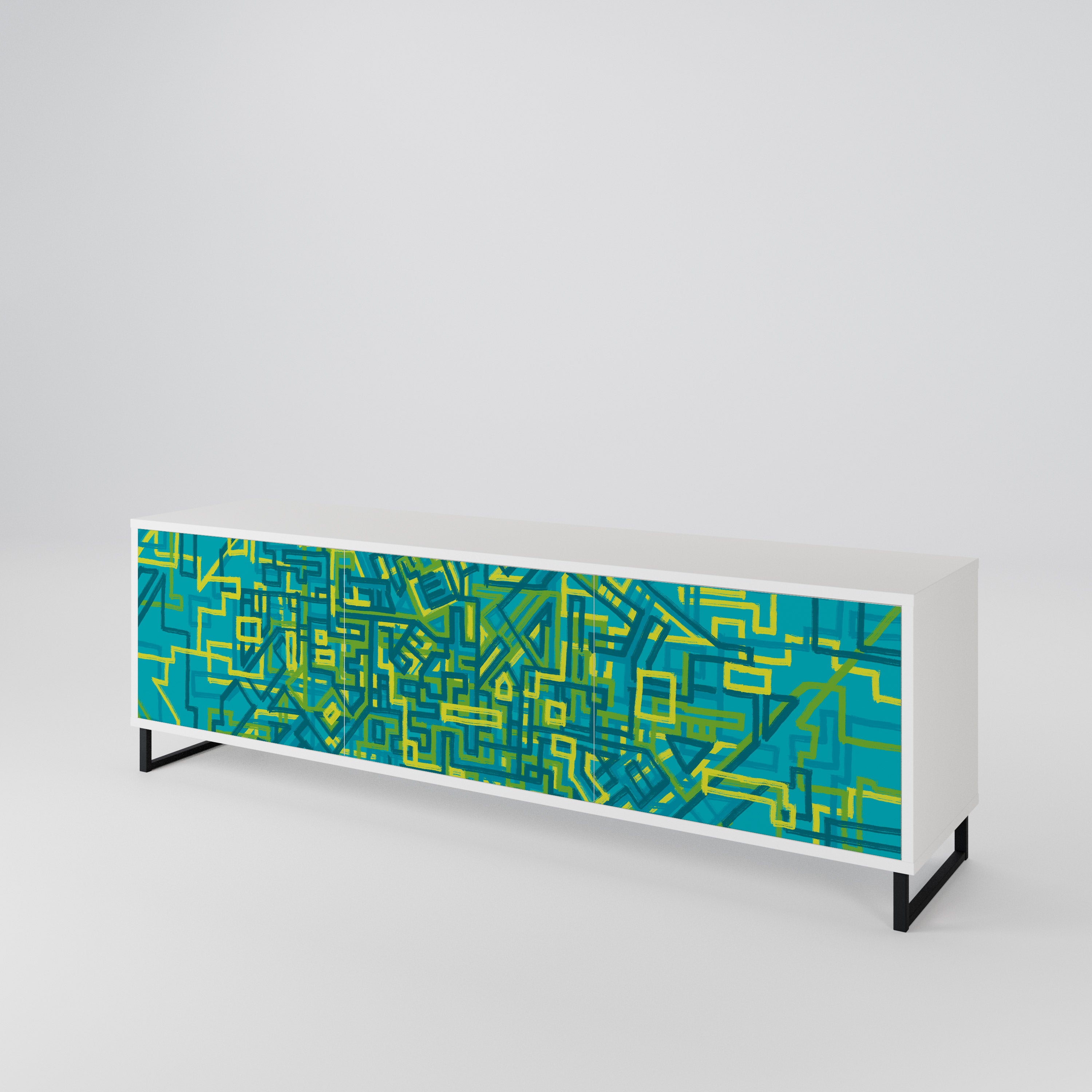 NOSTALGIC MEMORIES Mueble de TV de 3 Puertas