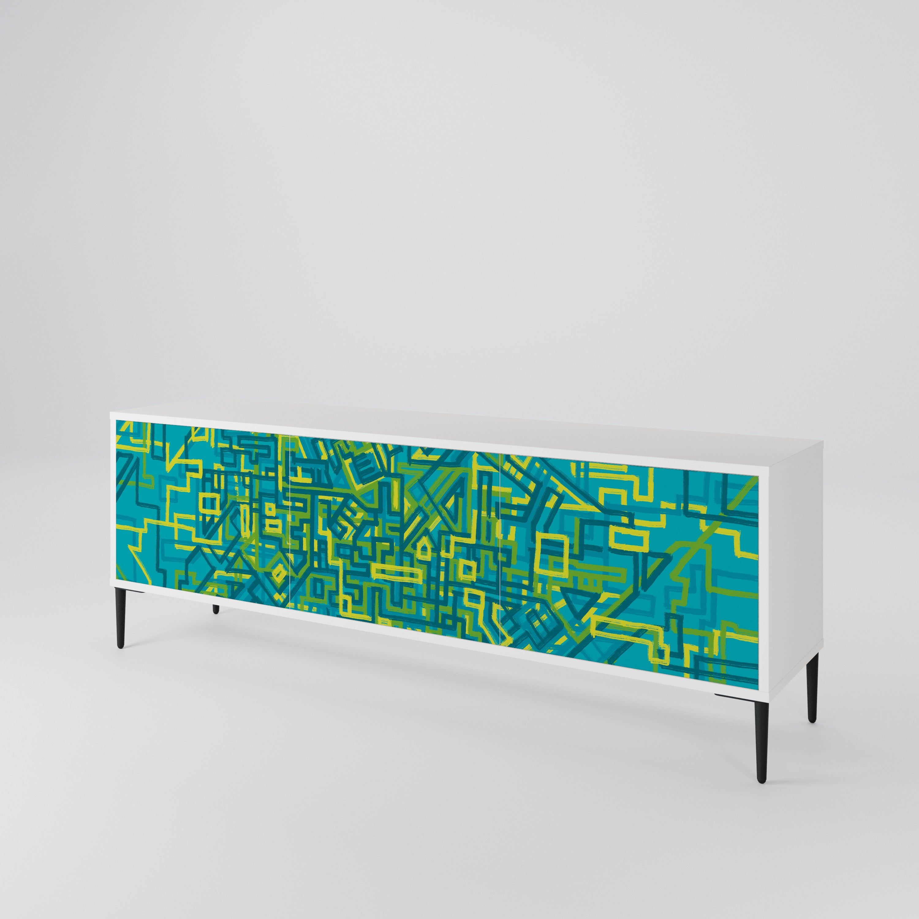 NOSTALGIC MEMORIES Mueble de TV de 3 Puertas