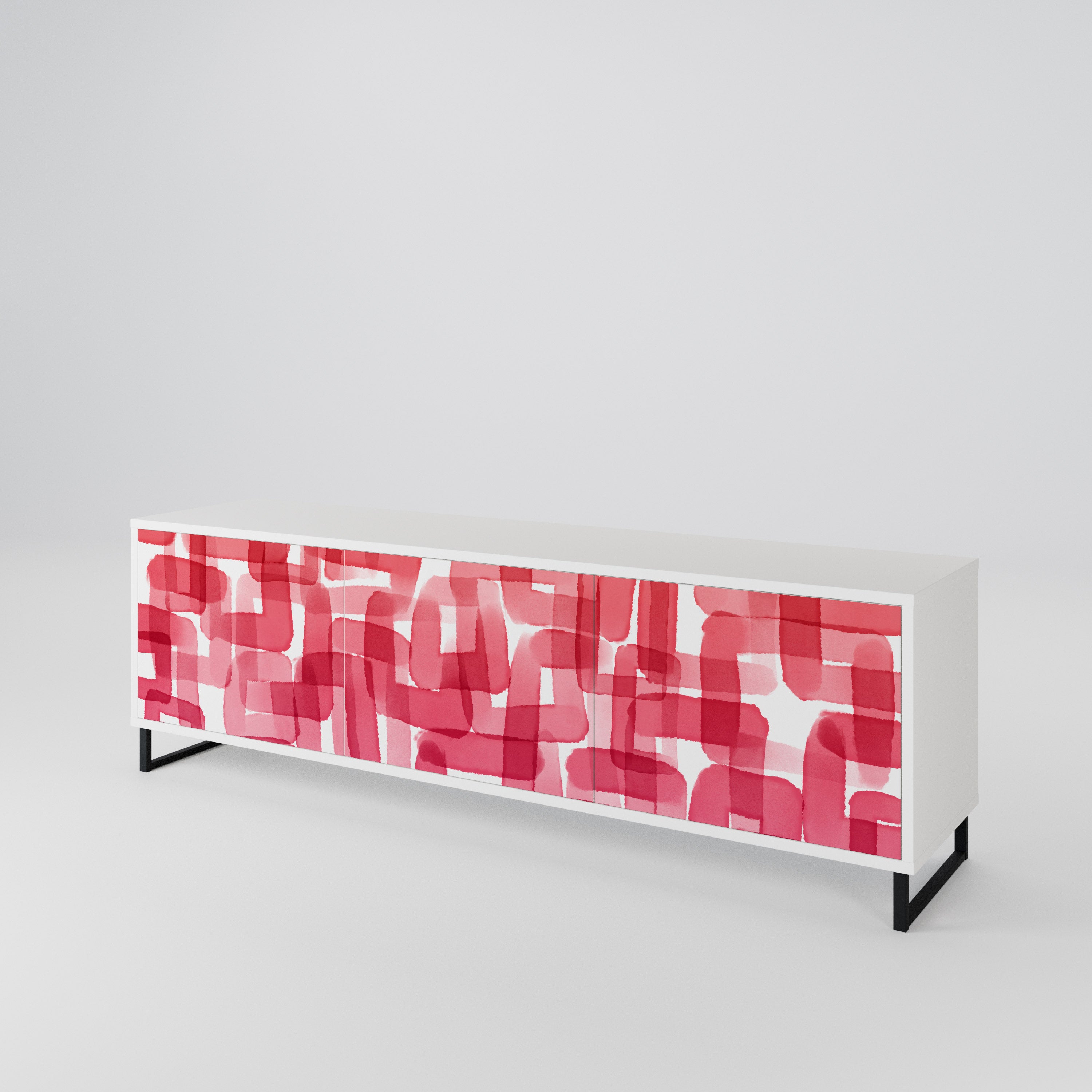 KALEIDOSCOPIC CUBISM Mueble de TV de 3 Puertas