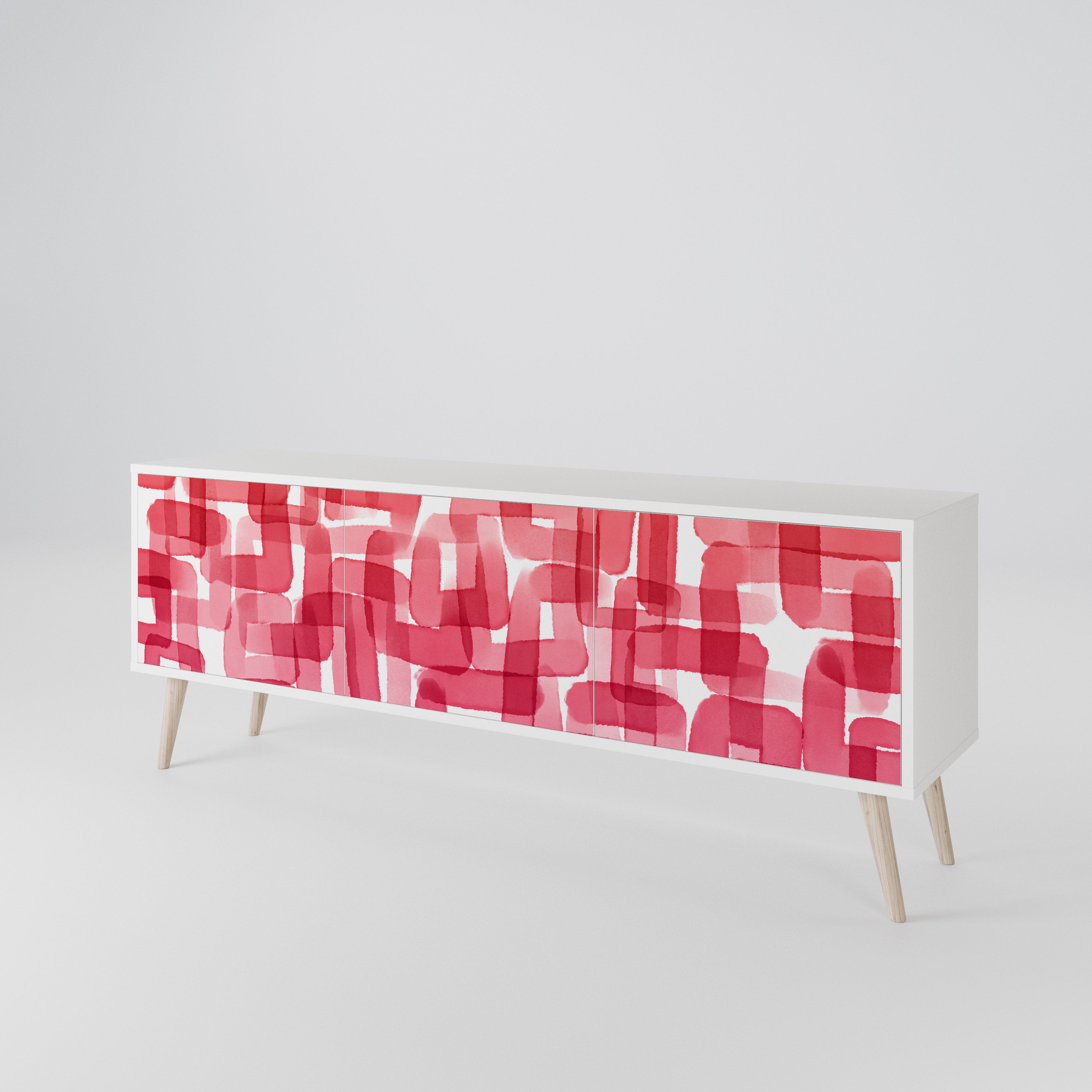 KALEIDOSCOPIC CUBISM Mueble de TV de 3 Puertas
