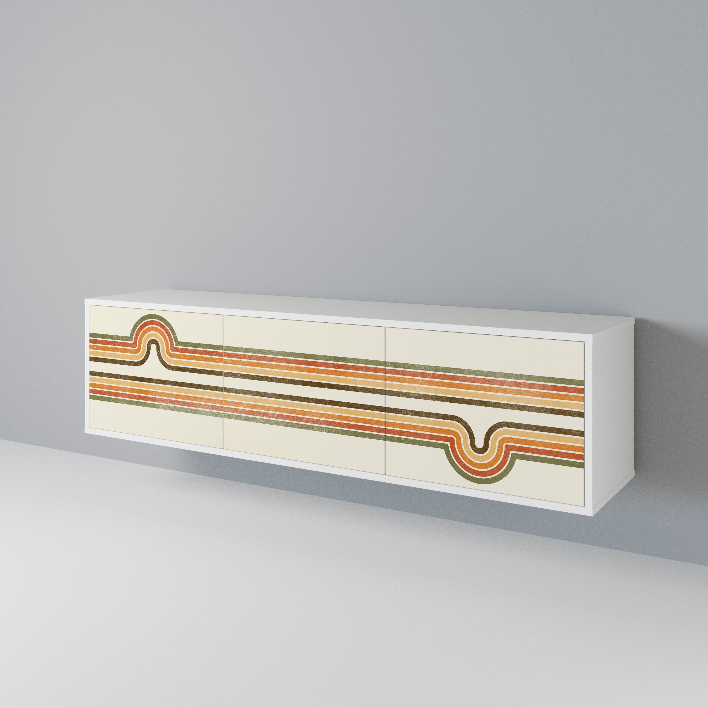 EXCEPTIONAL STREAM Mueble de TV de 3 Puertas