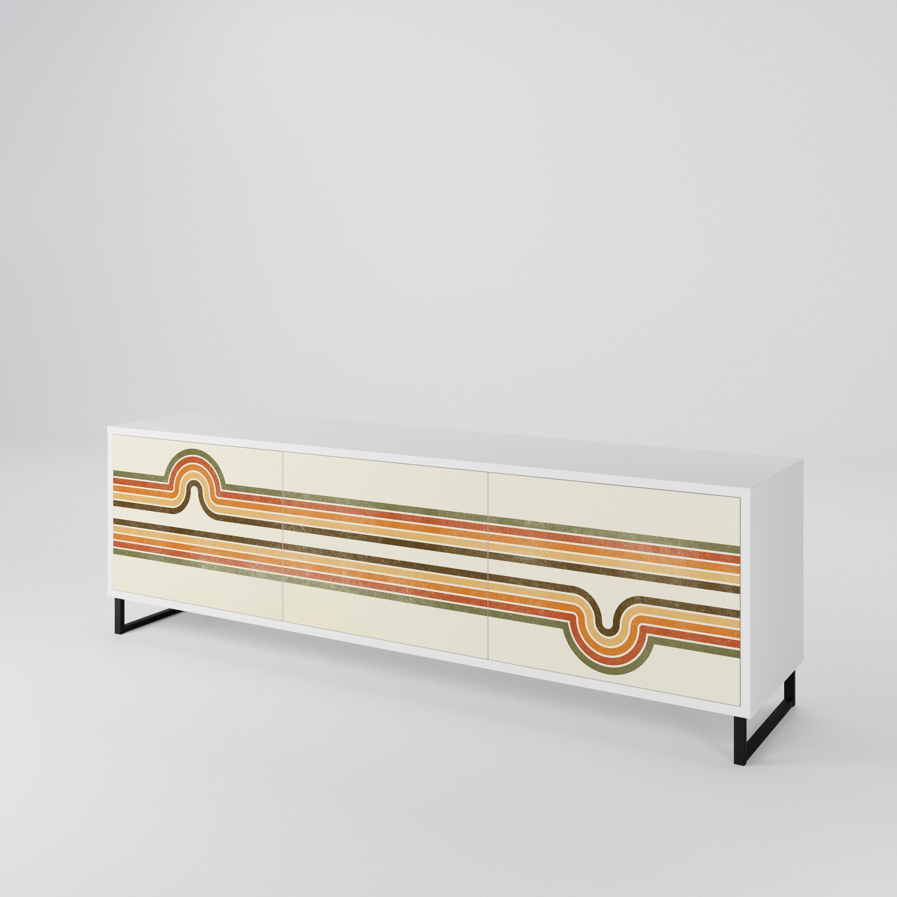 EXCEPTIONAL STREAM Mueble de TV de 3 Puertas
