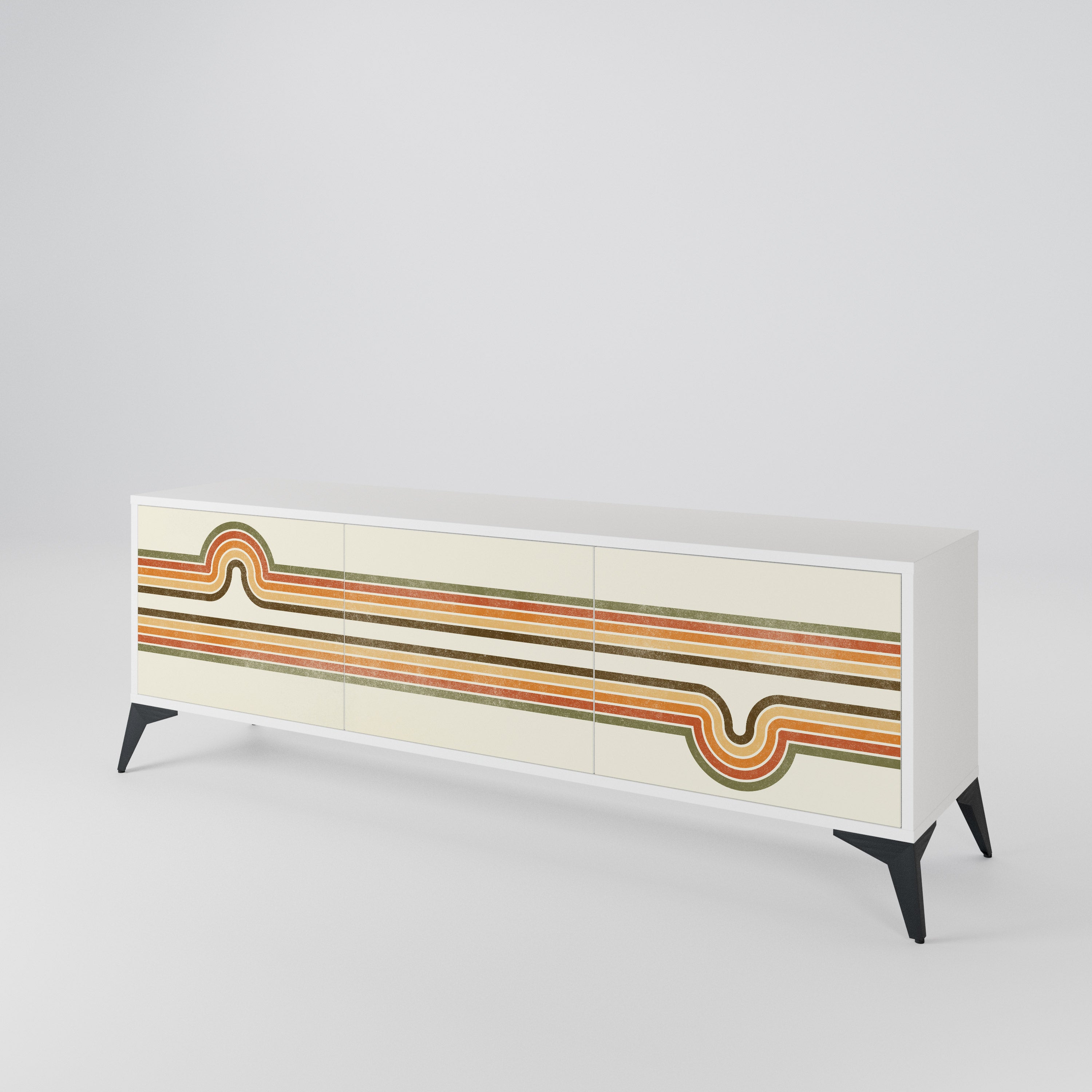 EXCEPTIONAL STREAM Mueble de TV de 3 Puertas