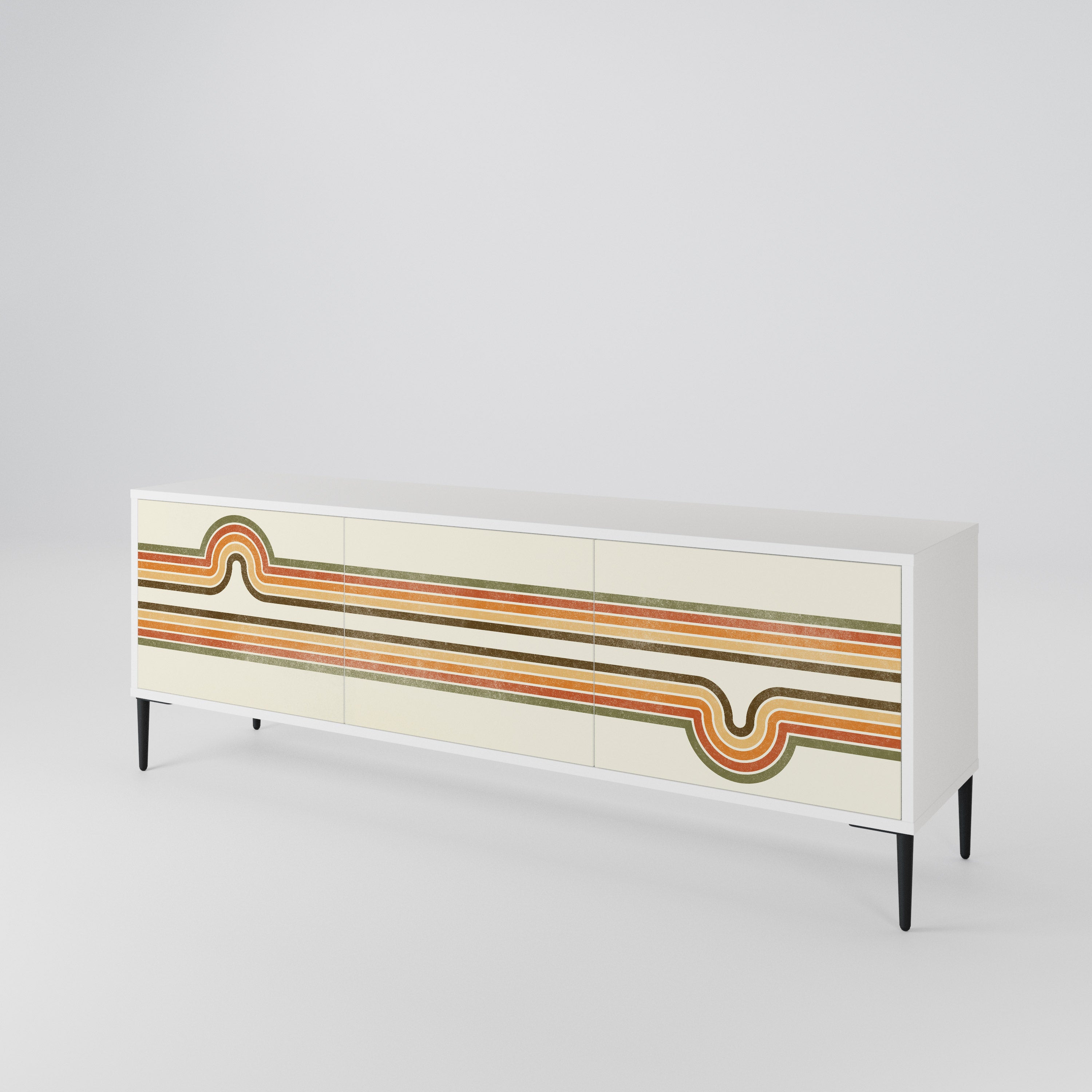 EXCEPTIONAL STREAM Mueble de TV de 3 Puertas