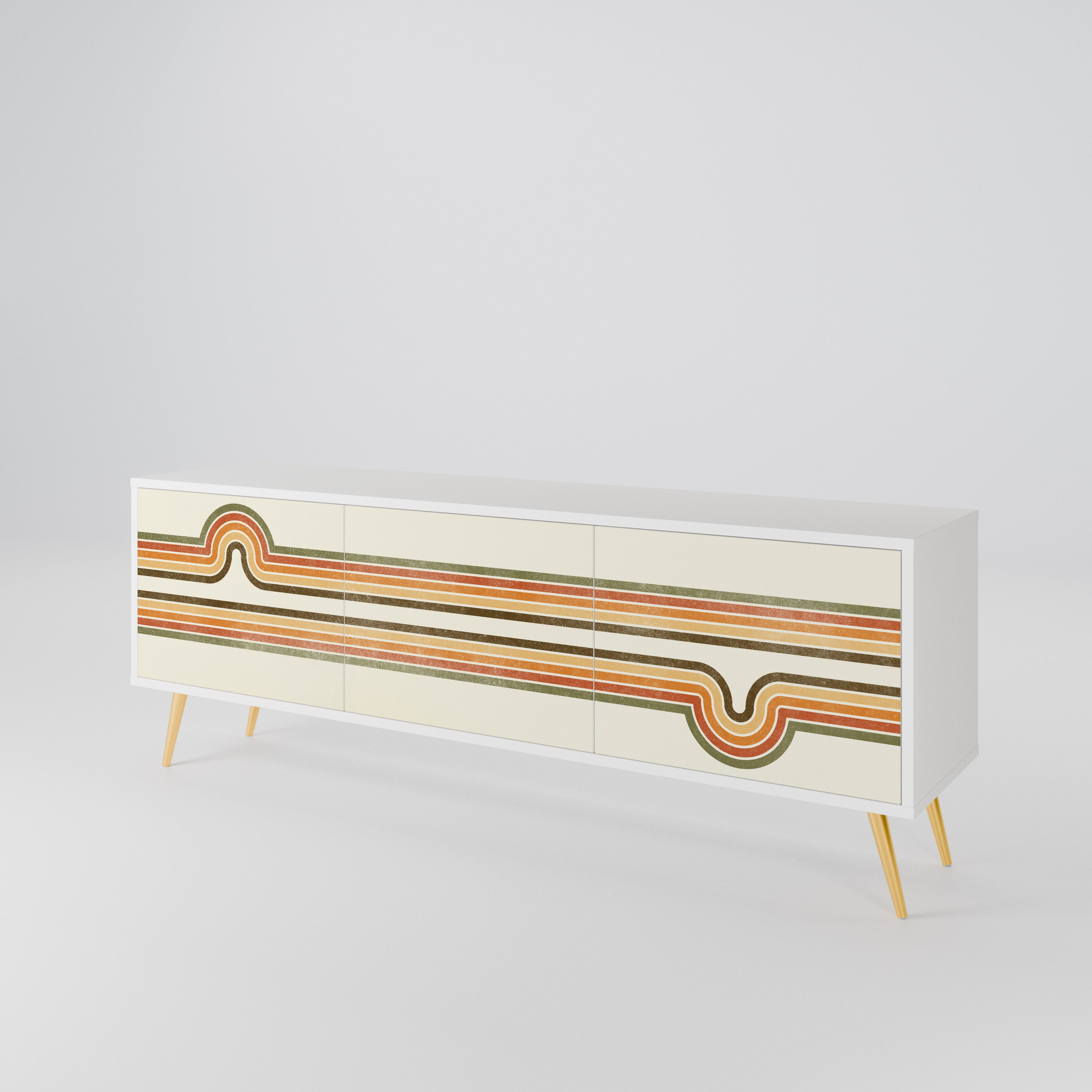 EXCEPTIONAL STREAM Mueble de TV de 3 Puertas
