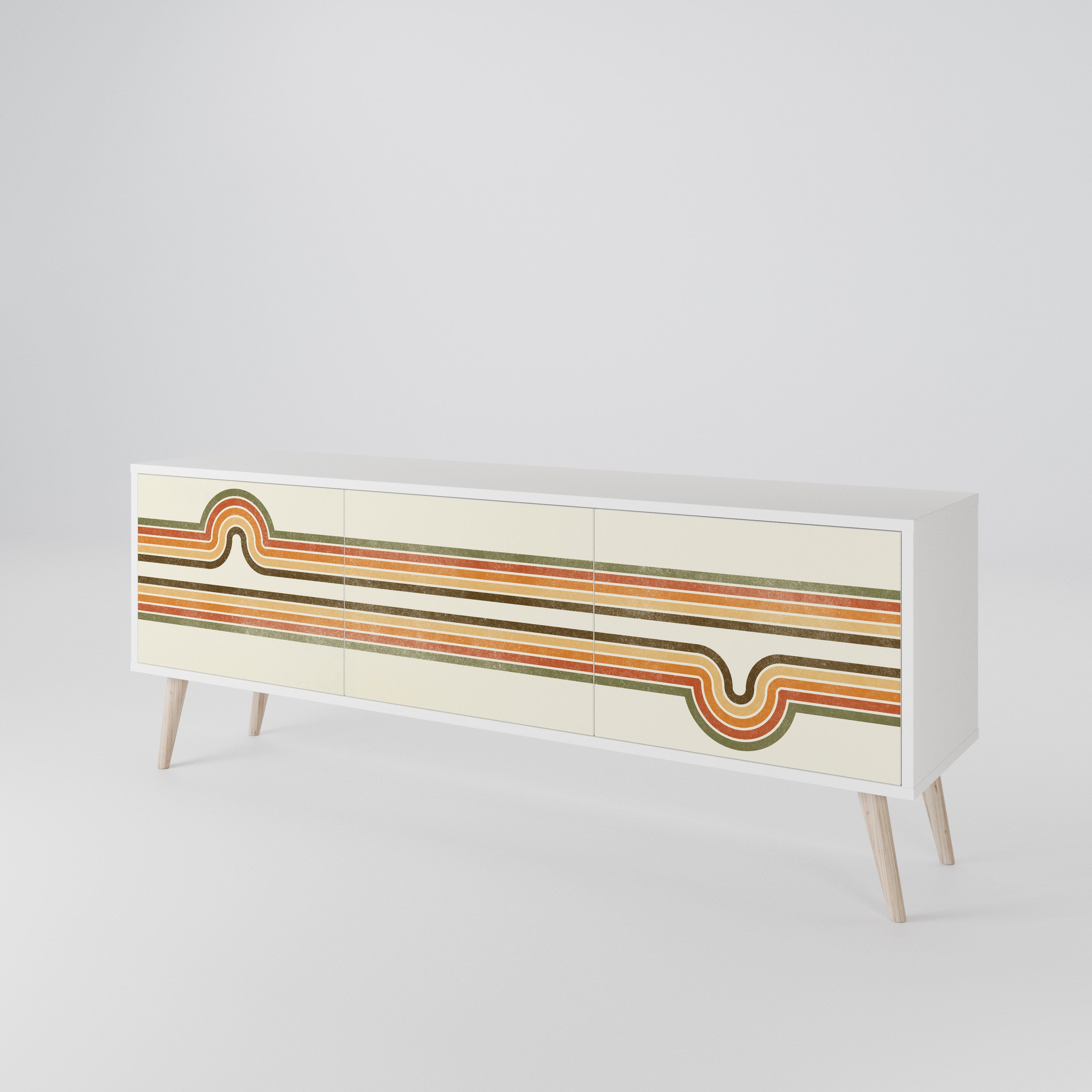 EXCEPTIONAL STREAM Mueble de TV de 3 Puertas