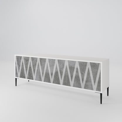 SOLID ZIG ZAG Móvel de TV de 3 Portas