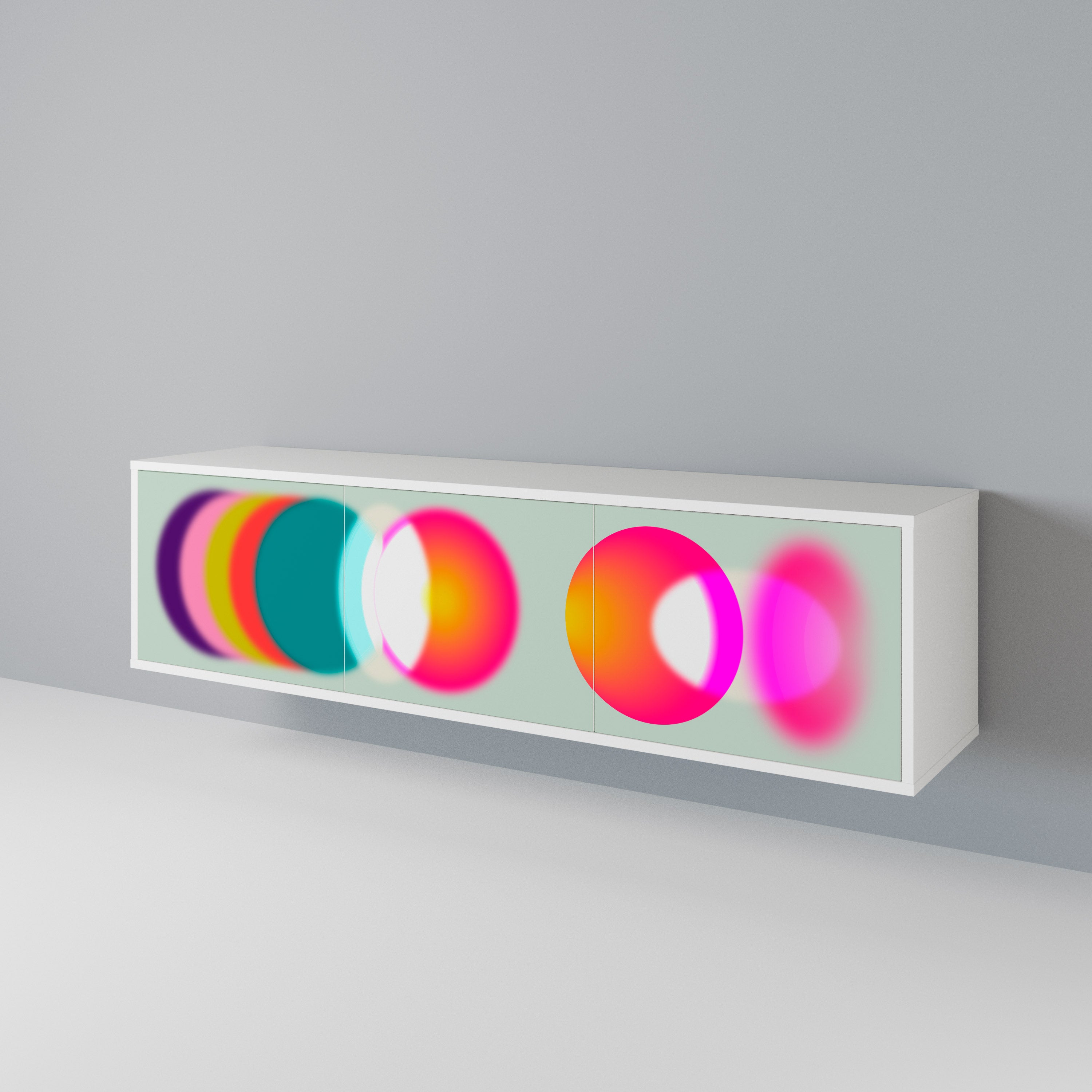 SYMPHONY OF COLORS Mueble de TV de 3 Puertas