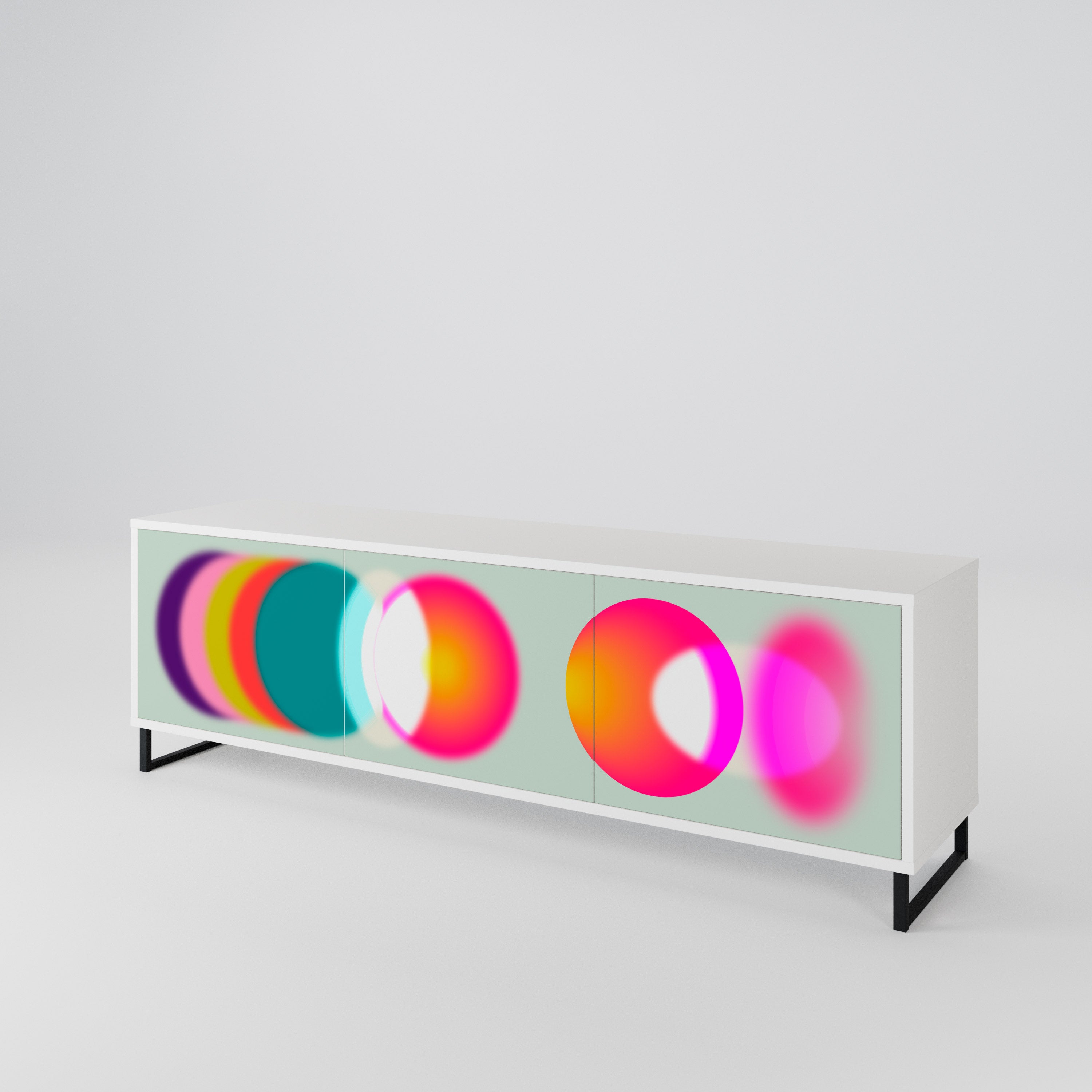 SYMPHONY OF COLORS Mueble de TV de 3 Puertas