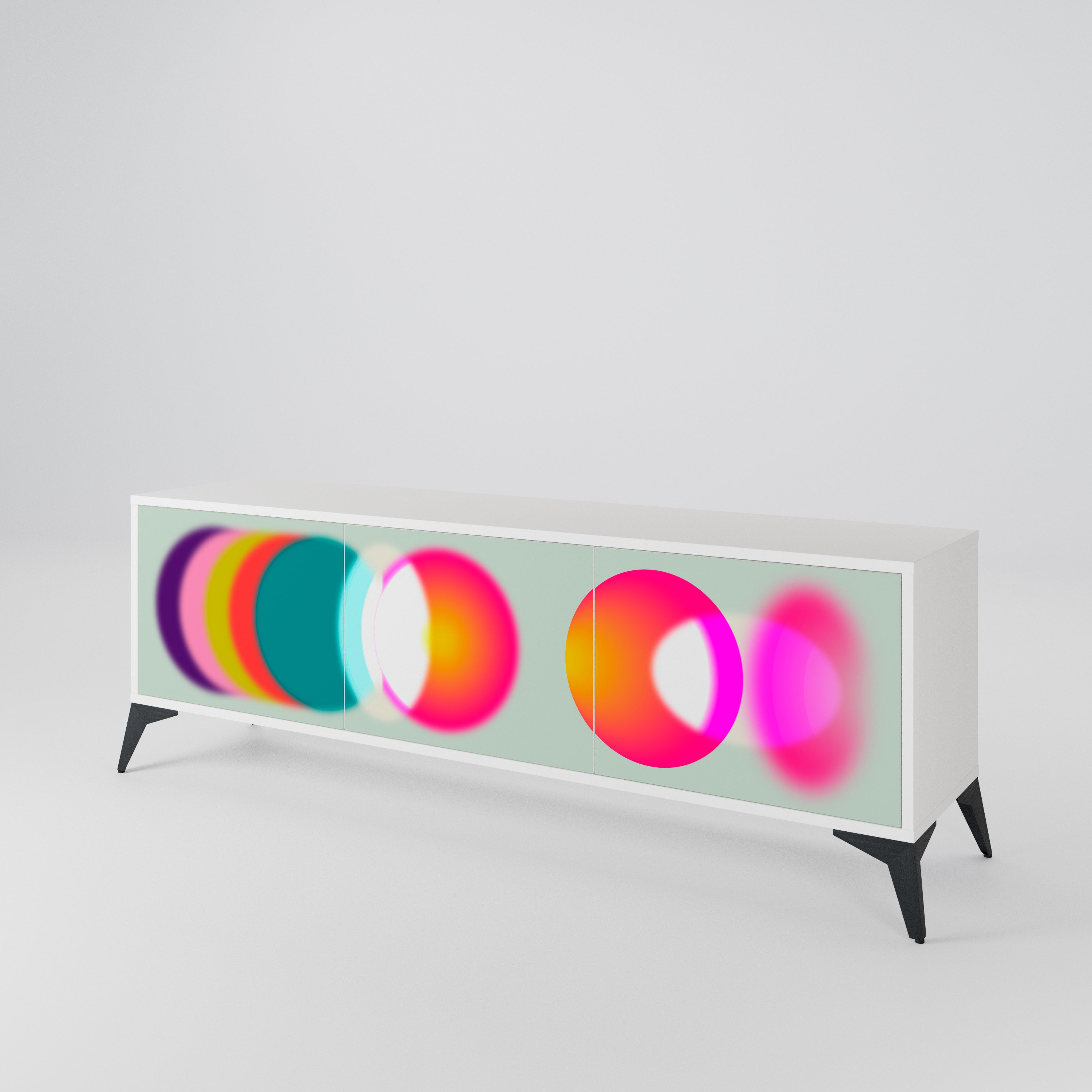 SYMPHONY OF COLORS Mueble de TV de 3 Puertas