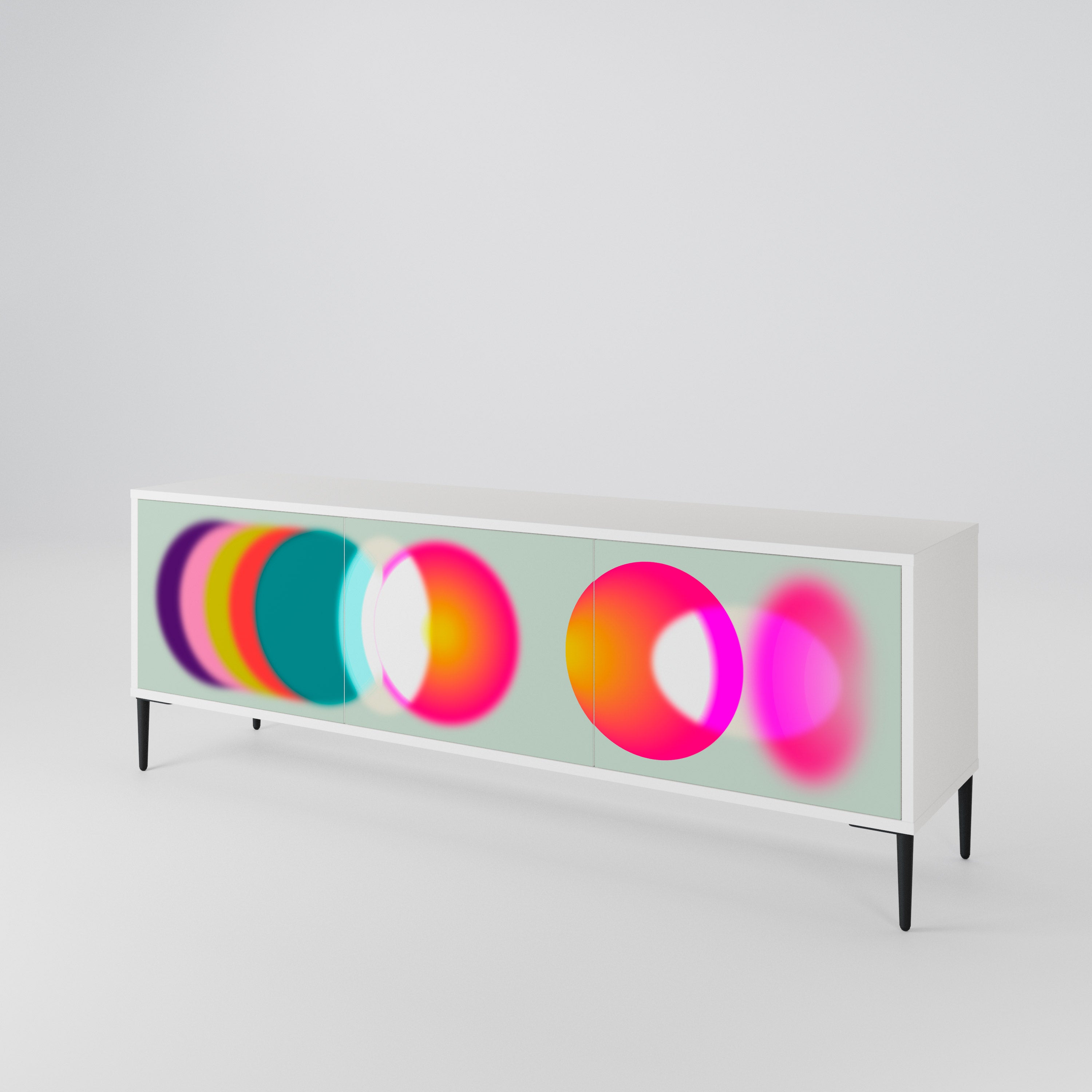 SYMPHONY OF COLORS Mueble de TV de 3 Puertas