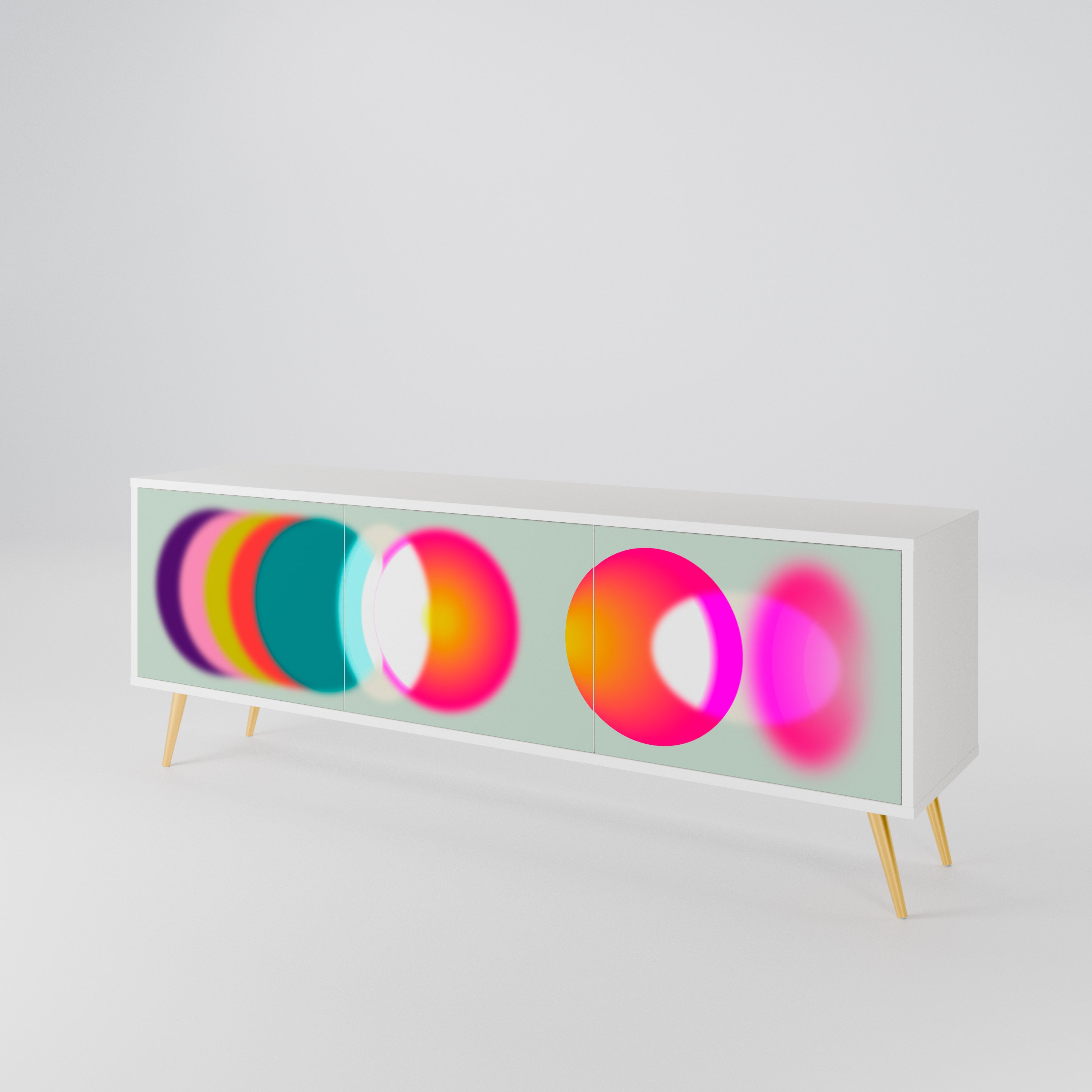 SYMPHONY OF COLORS Mueble de TV de 3 Puertas