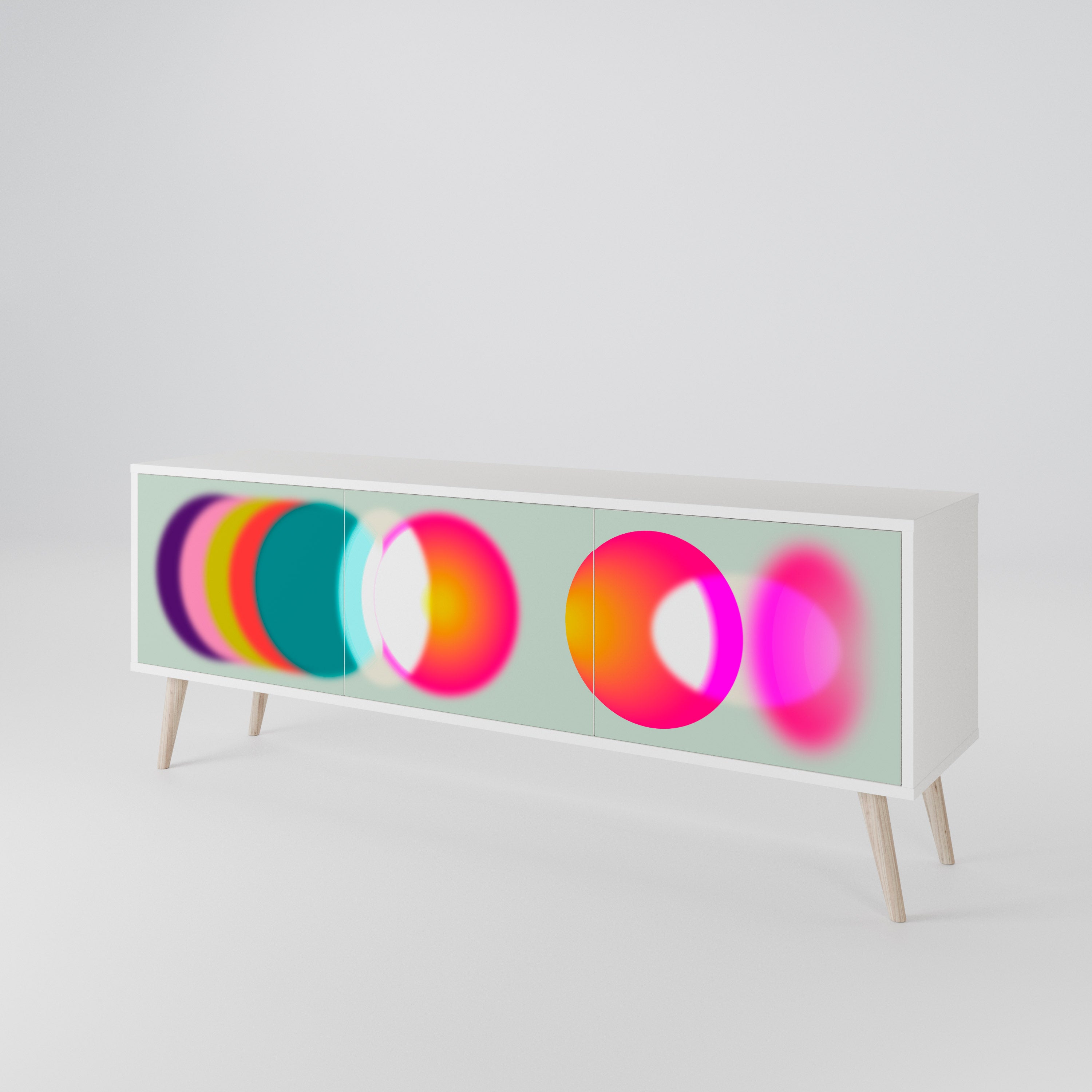 SYMPHONY OF COLORS Mueble de TV de 3 Puertas