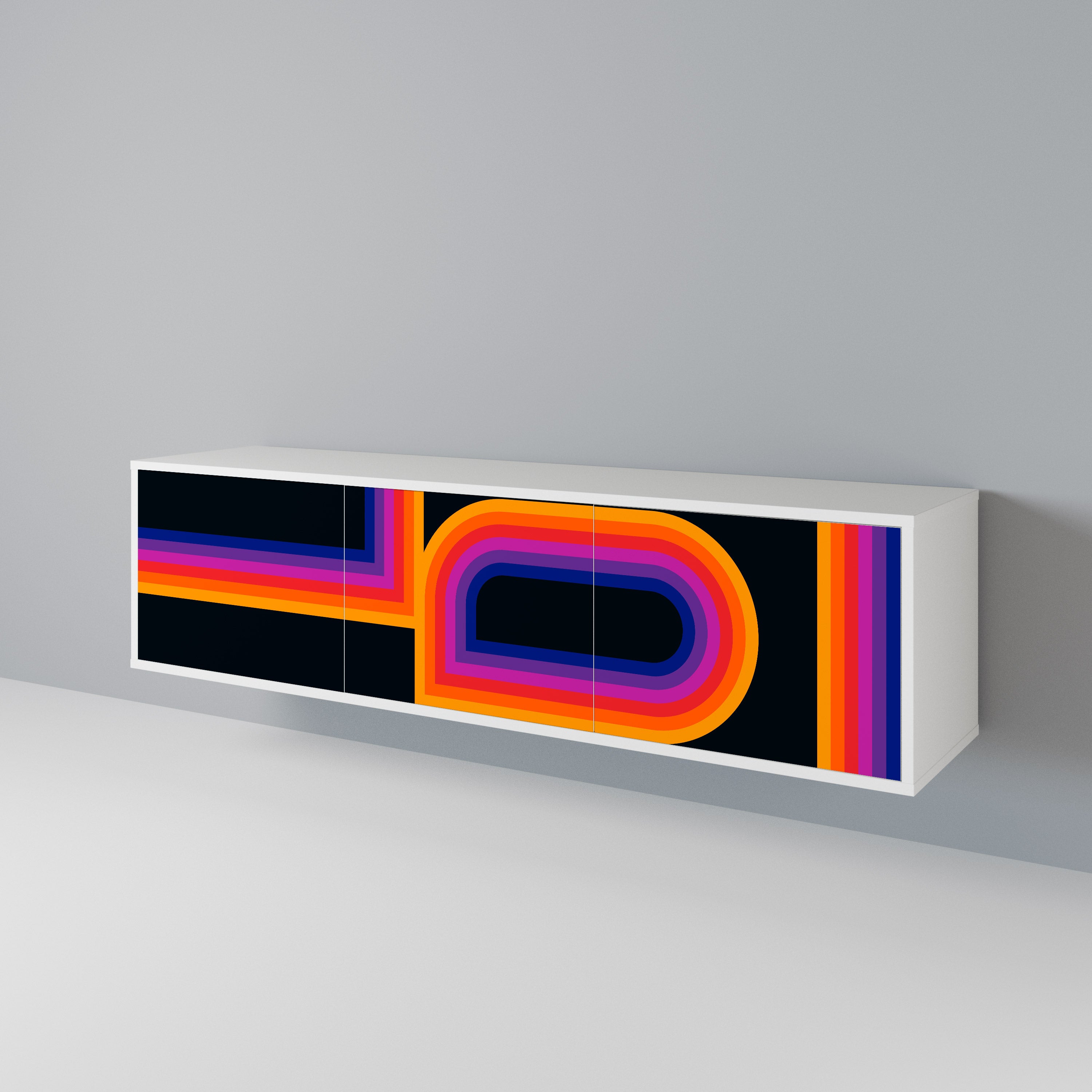 BLINDED BY THE LIGHTS Mueble de TV de 3 Puertas