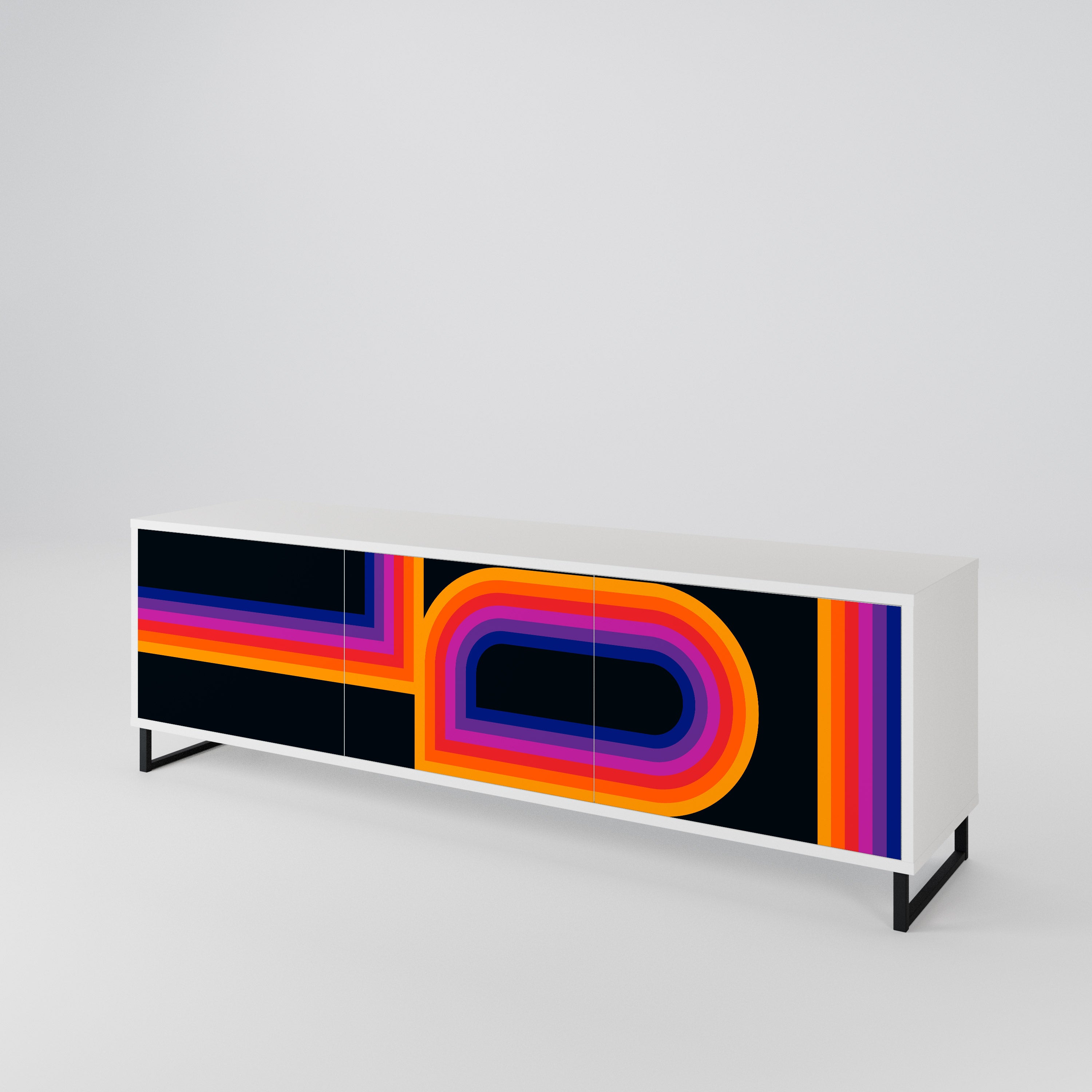 BLINDED BY THE LIGHTS Mueble de TV de 3 Puertas