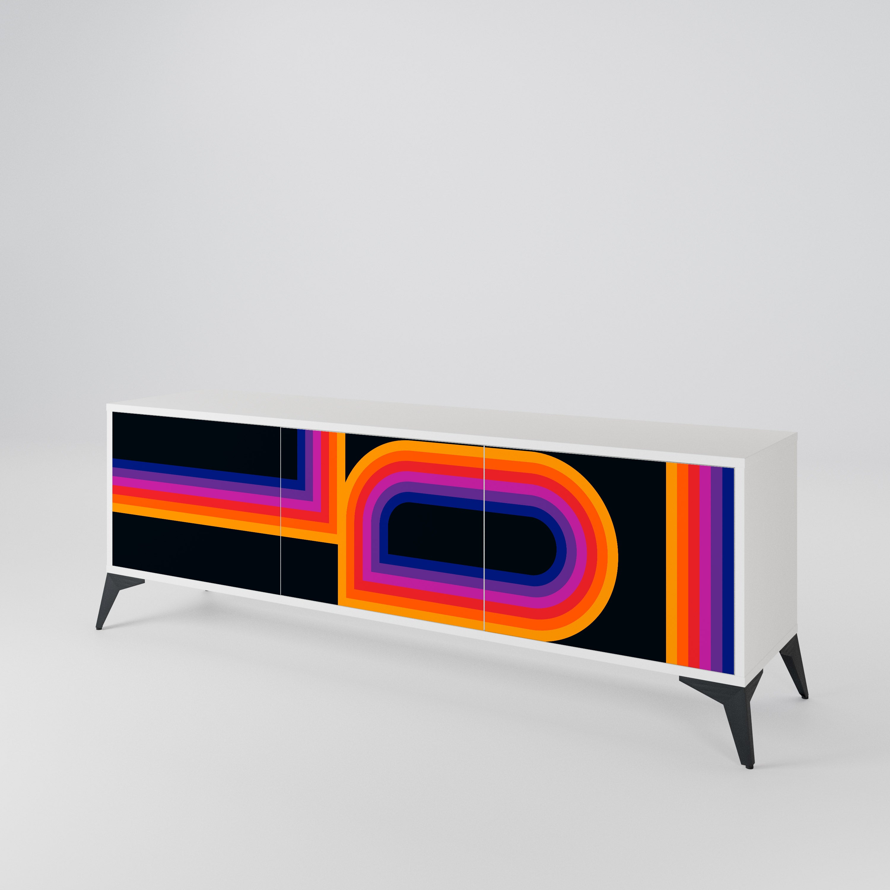 BLINDED BY THE LIGHTS Mueble de TV de 3 Puertas