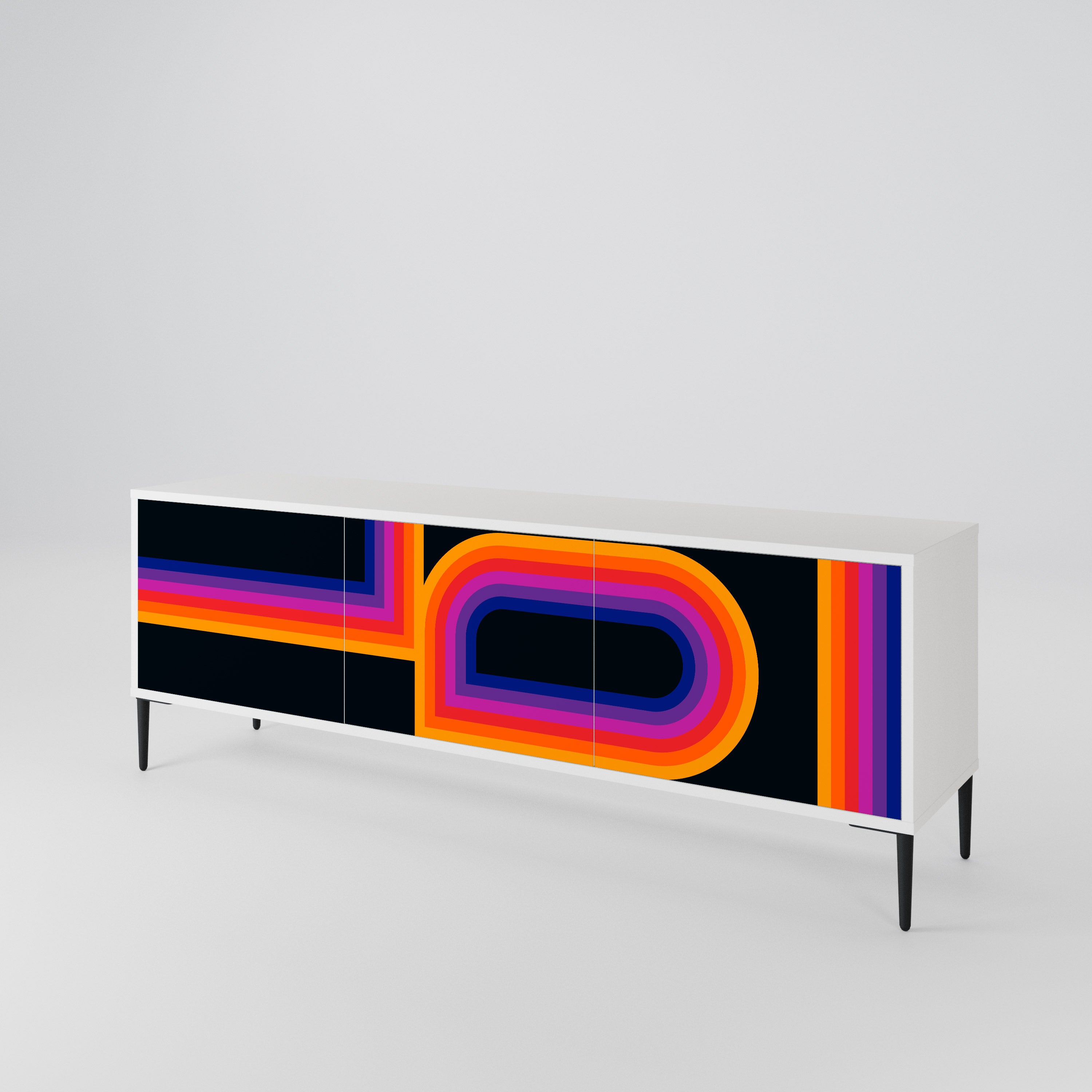 BLINDED BY THE LIGHTS Mueble de TV de 3 Puertas