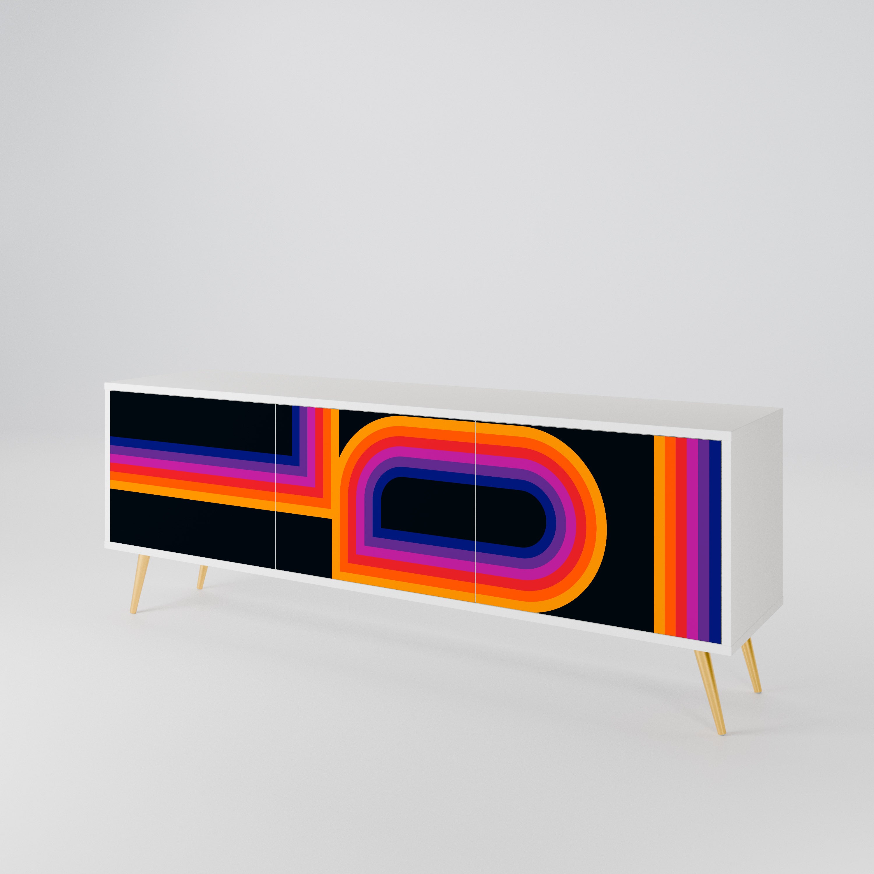 BLINDED BY THE LIGHTS Mueble de TV de 3 Puertas