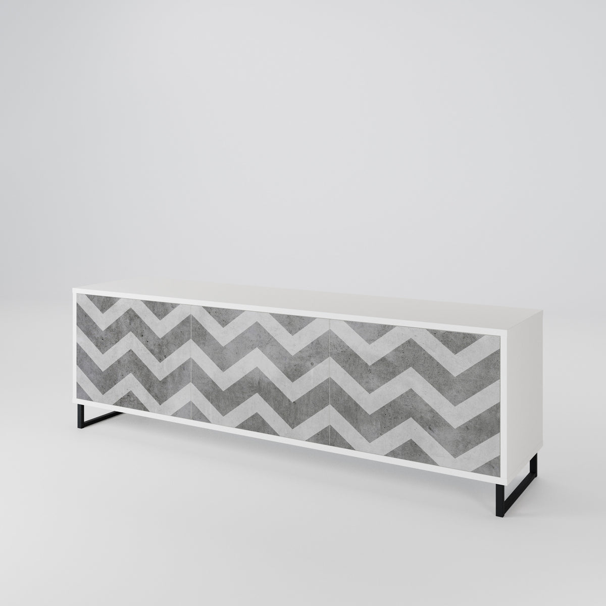 TOUGH ZIG ZAG Móvel de TV de 3 Portas