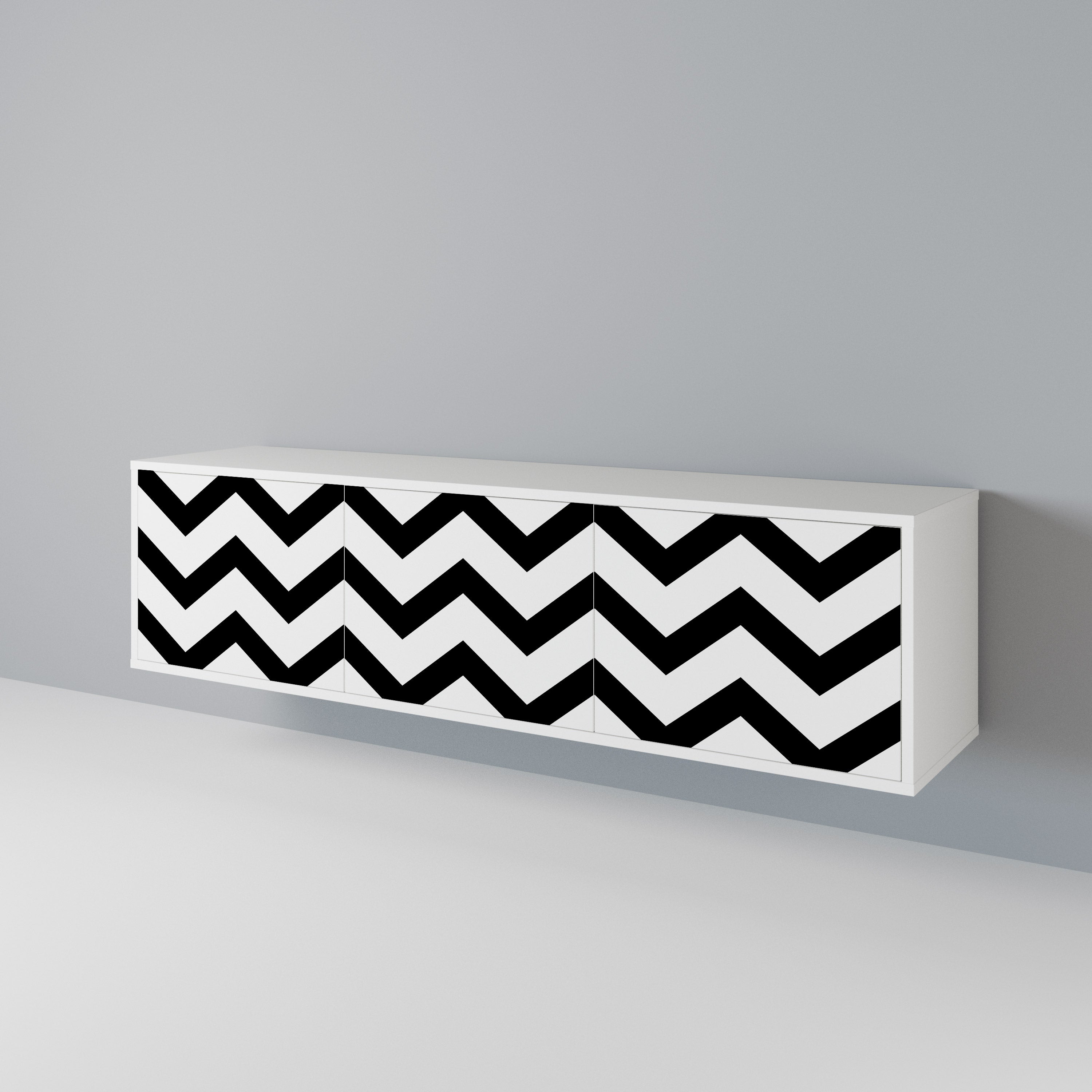 CLASSIC ZIG ZAG Mueble de TV de 3 Puertas