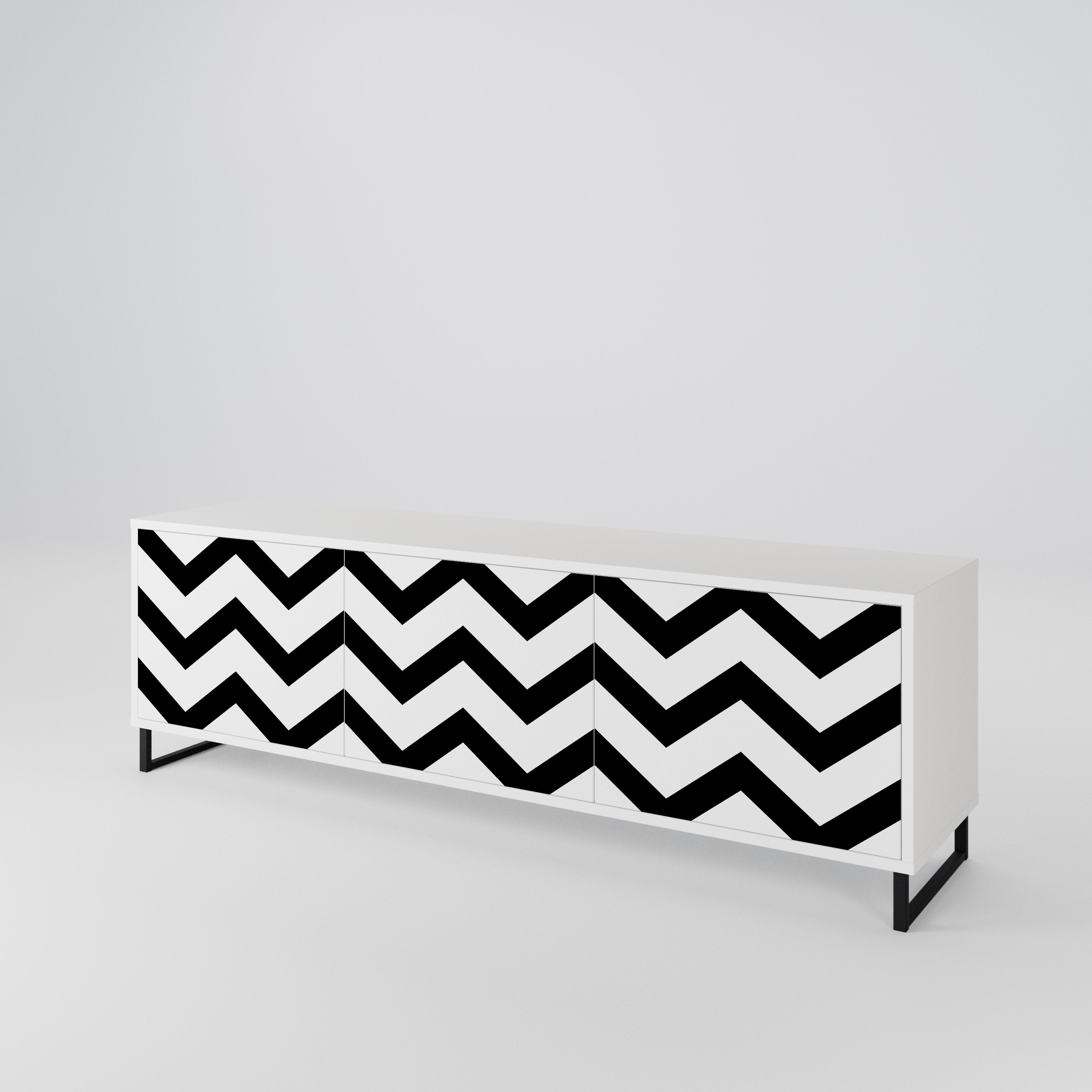CLASSIC ZIG ZAG Mueble de TV de 3 Puertas