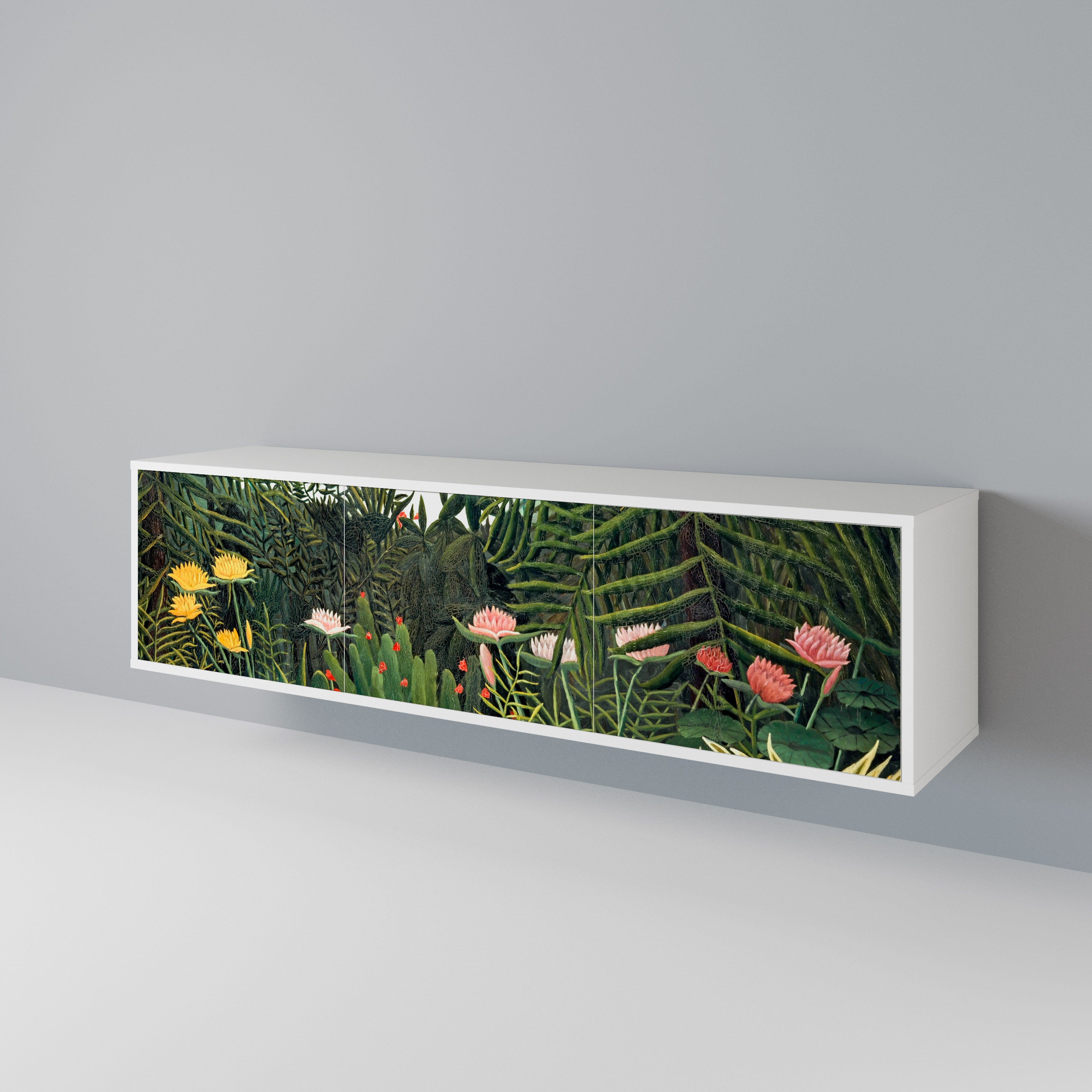 VIRGIN FOREST WITH SUNSET Mueble de TV de 3 Puertas