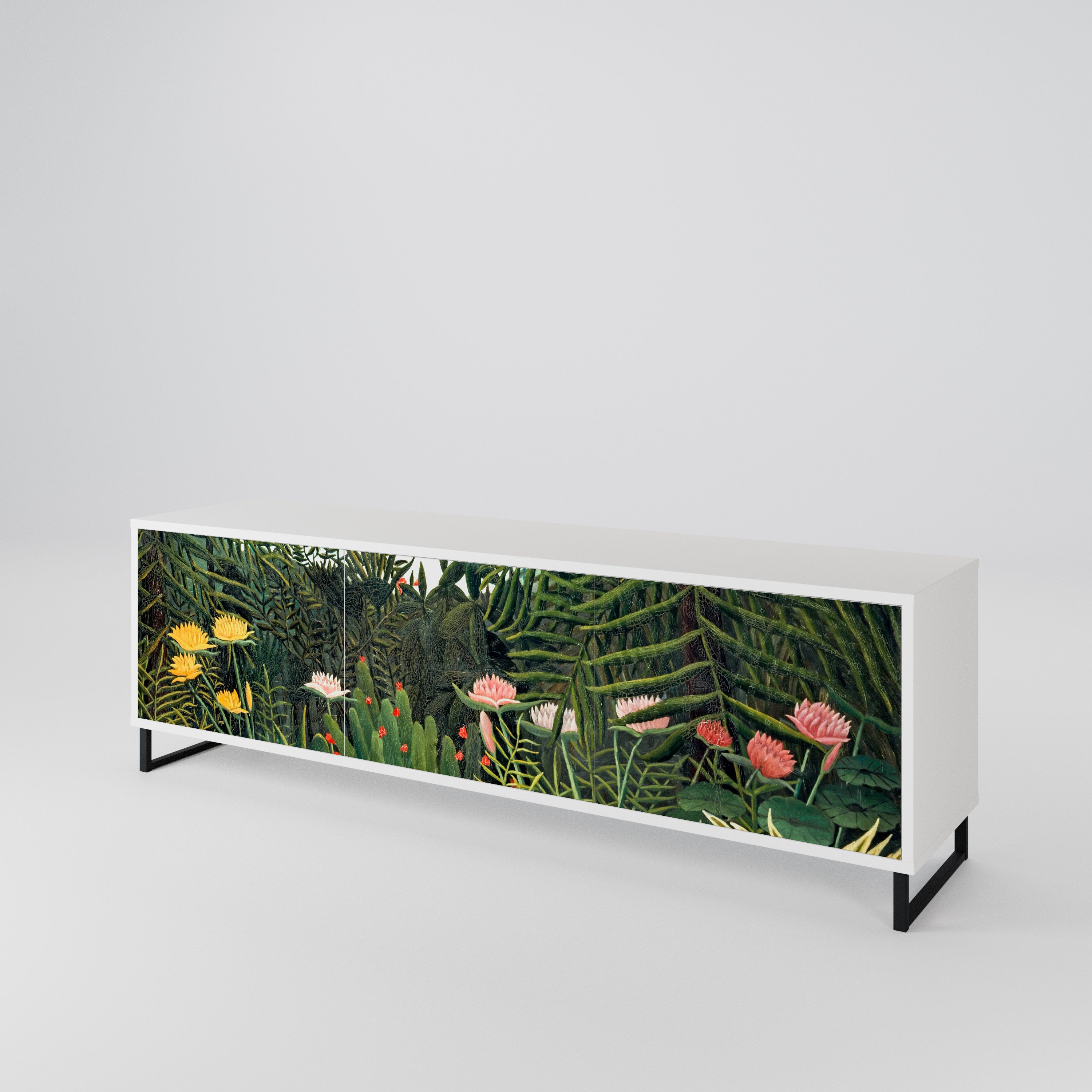 VIRGIN FOREST WITH SUNSET Mueble de TV de 3 Puertas