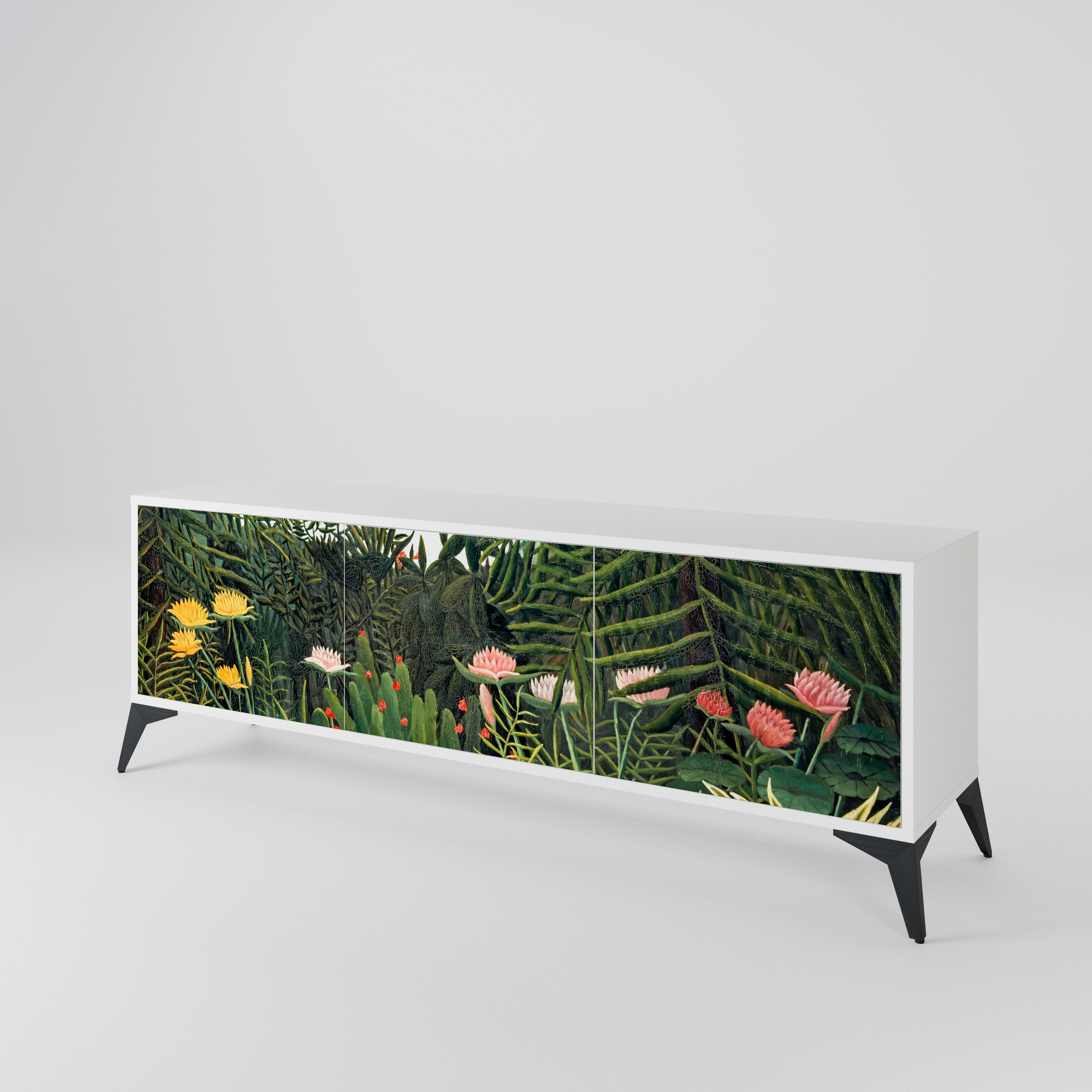 VIRGIN FOREST WITH SUNSET Mueble de TV de 3 Puertas