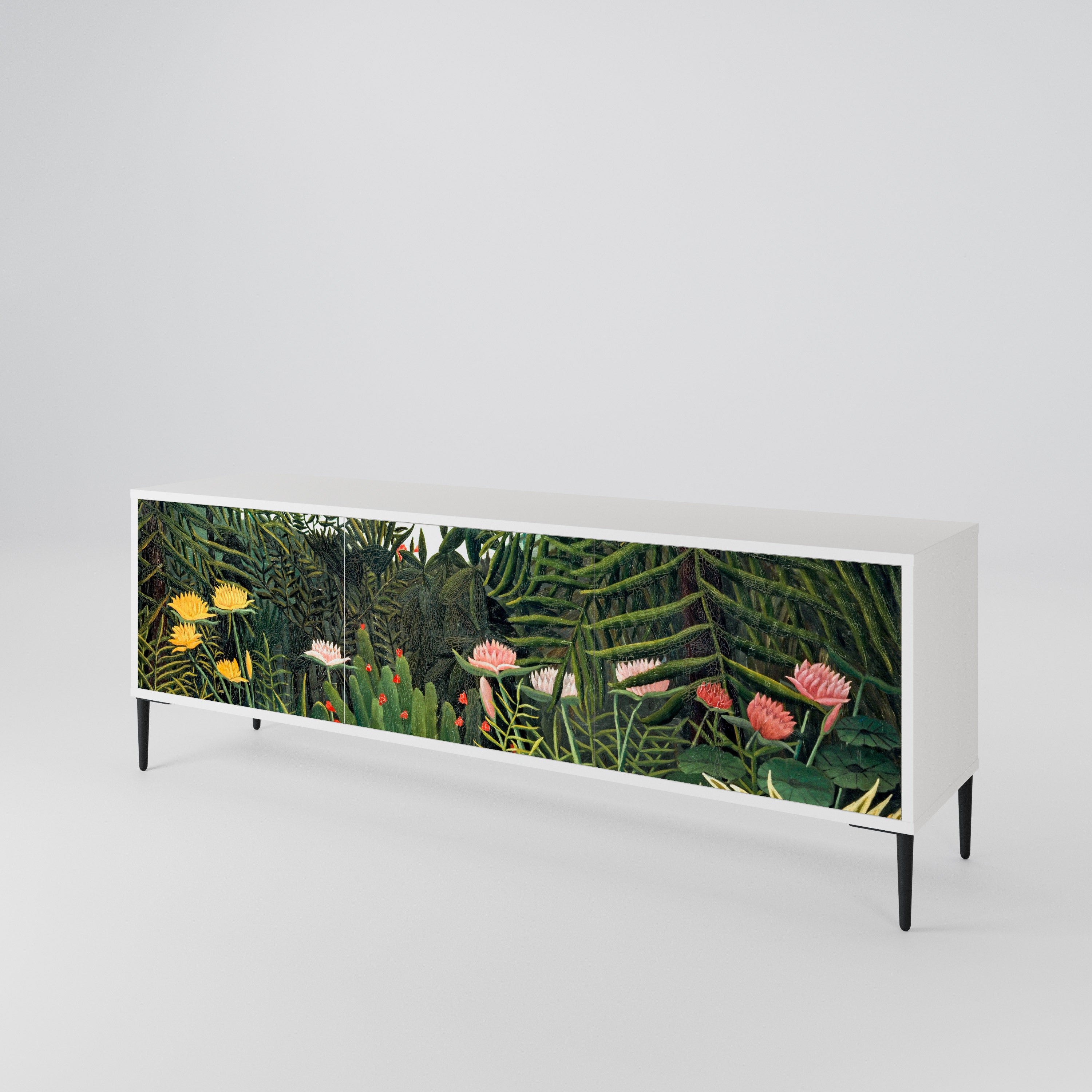 VIRGIN FOREST WITH SUNSET Mueble de TV de 3 Puertas