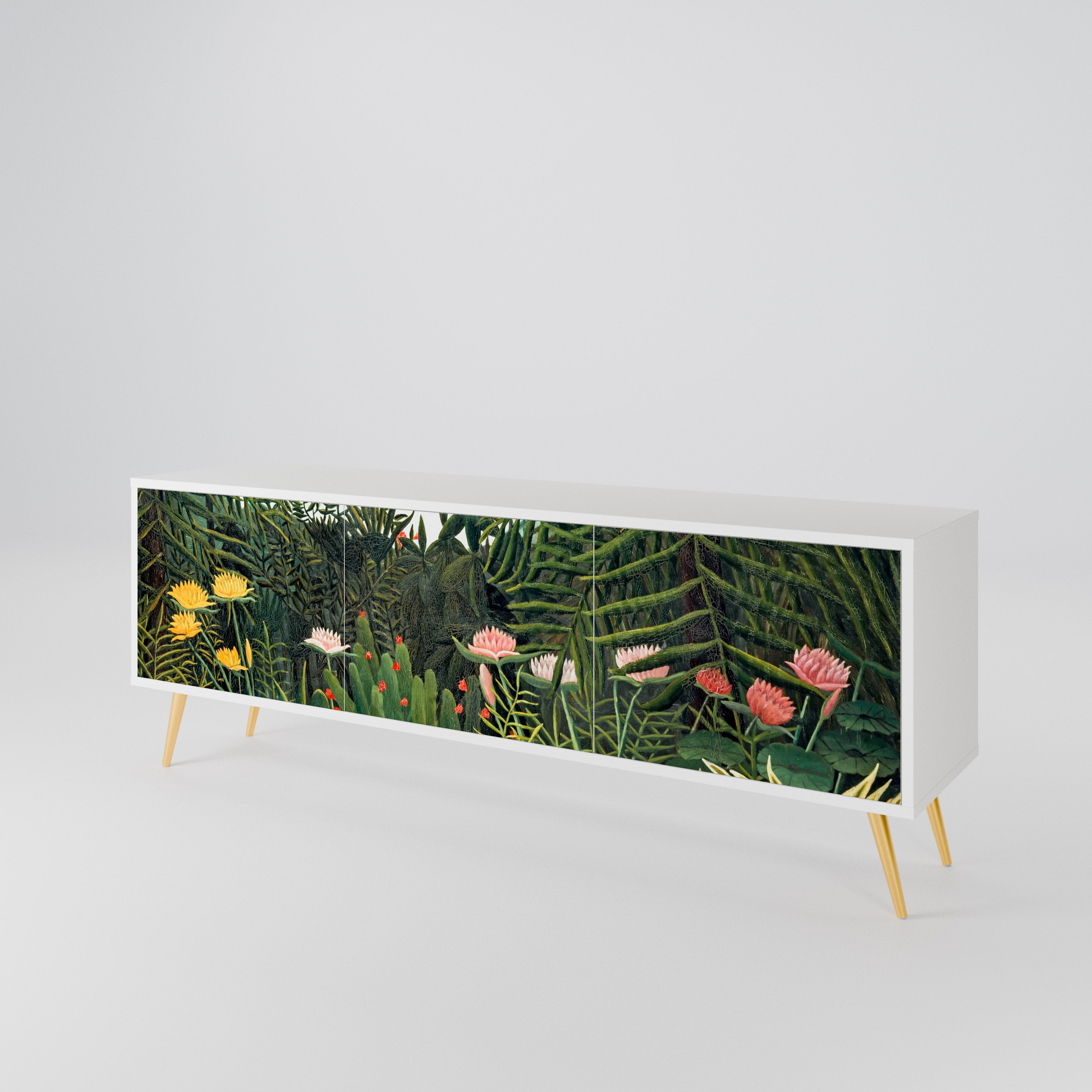 VIRGIN FOREST WITH SUNSET Mueble de TV de 3 Puertas